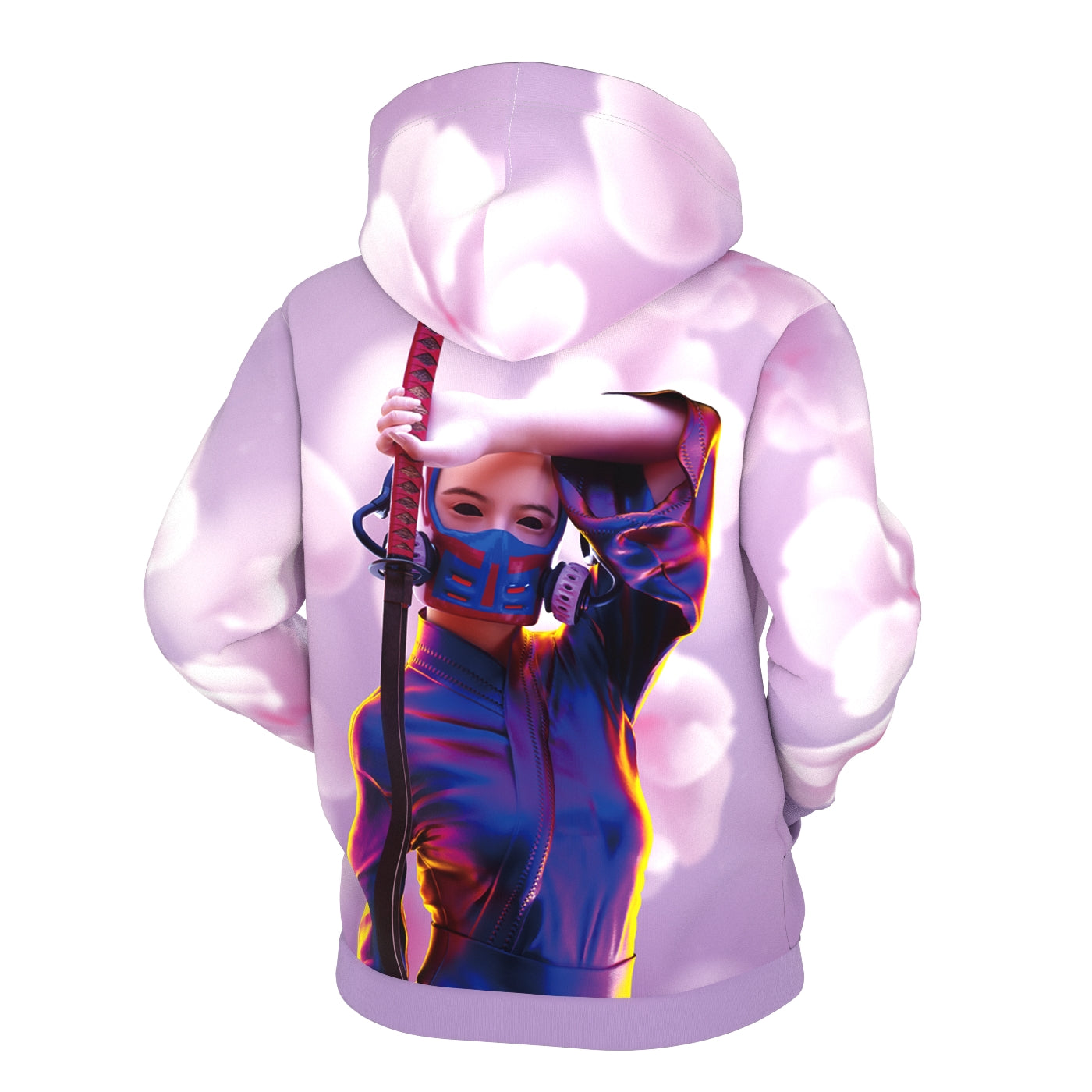 Cyber Warrior Blossom Zip Up Hoodie