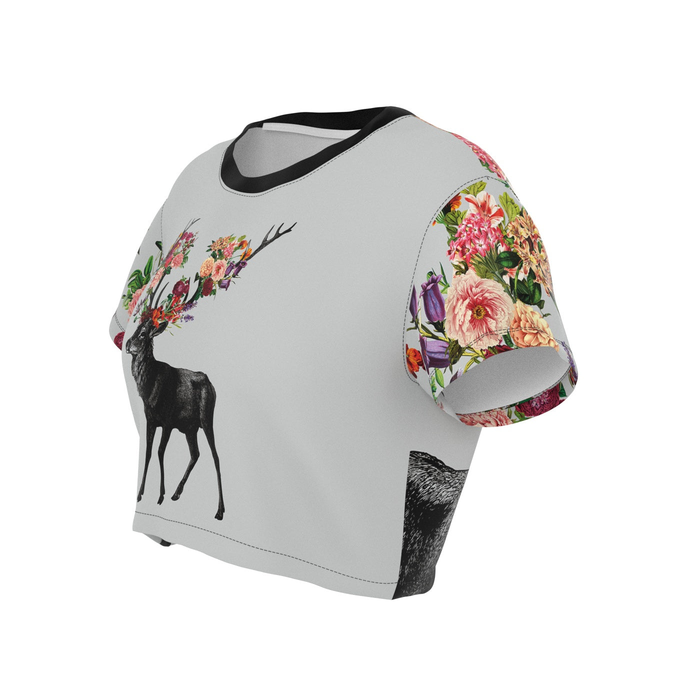 Spring Itself Deer Crop Top