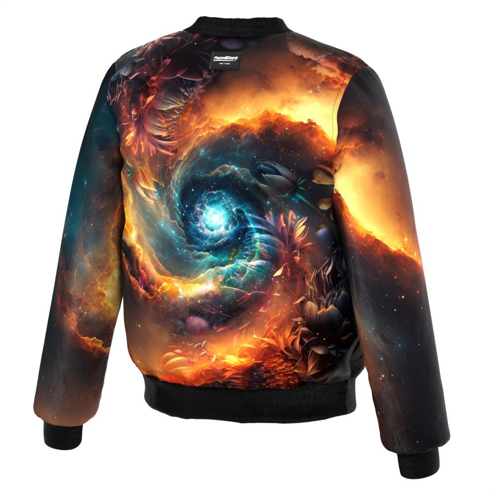 Space Flower Bomber Jacket