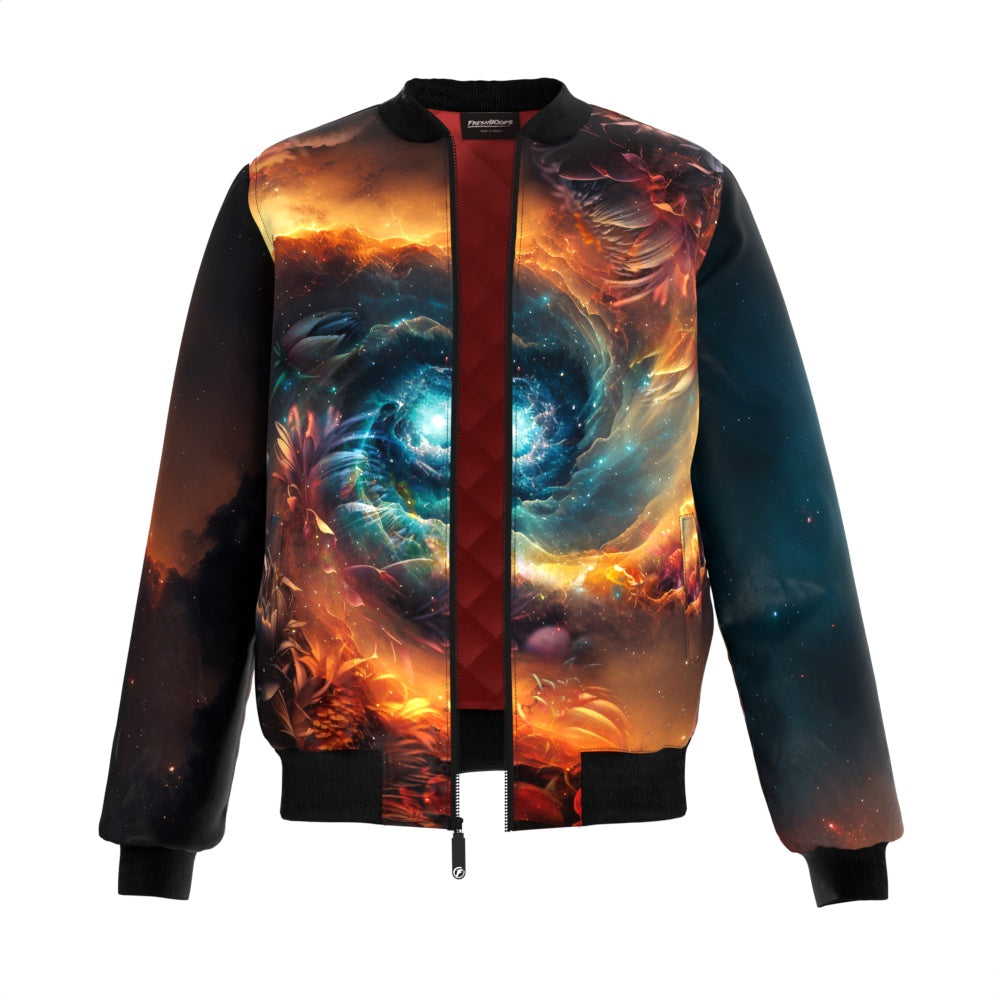 Space Flower Bomber Jacket