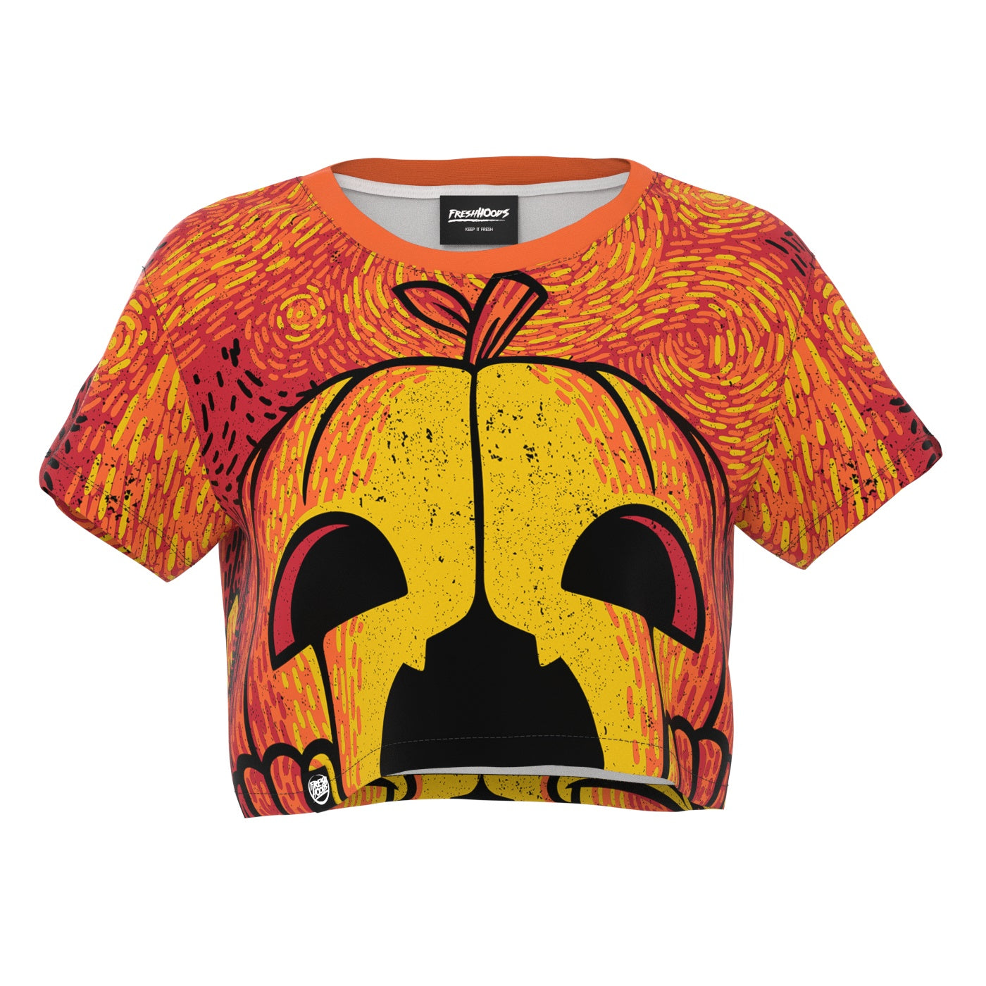 Starry Halloween Night Crop Top