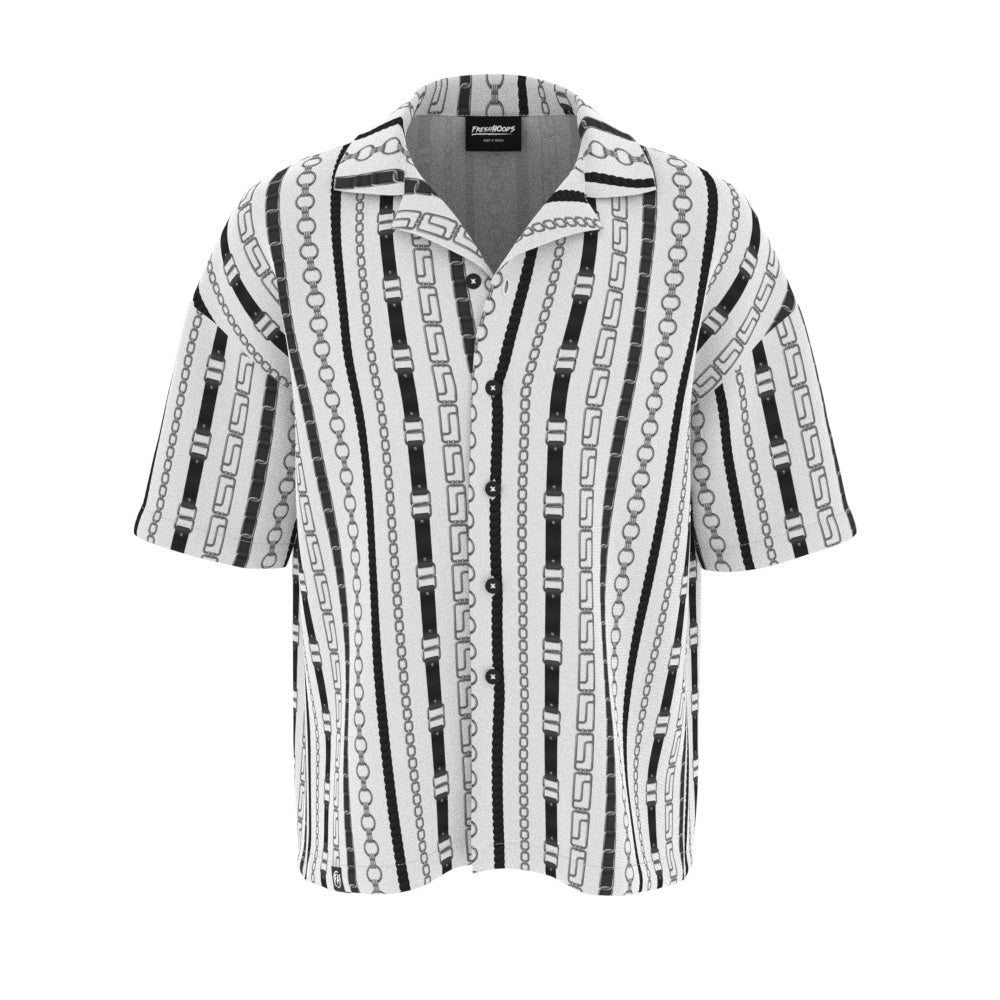 Chain Away The Fear Oversized Button Shirt