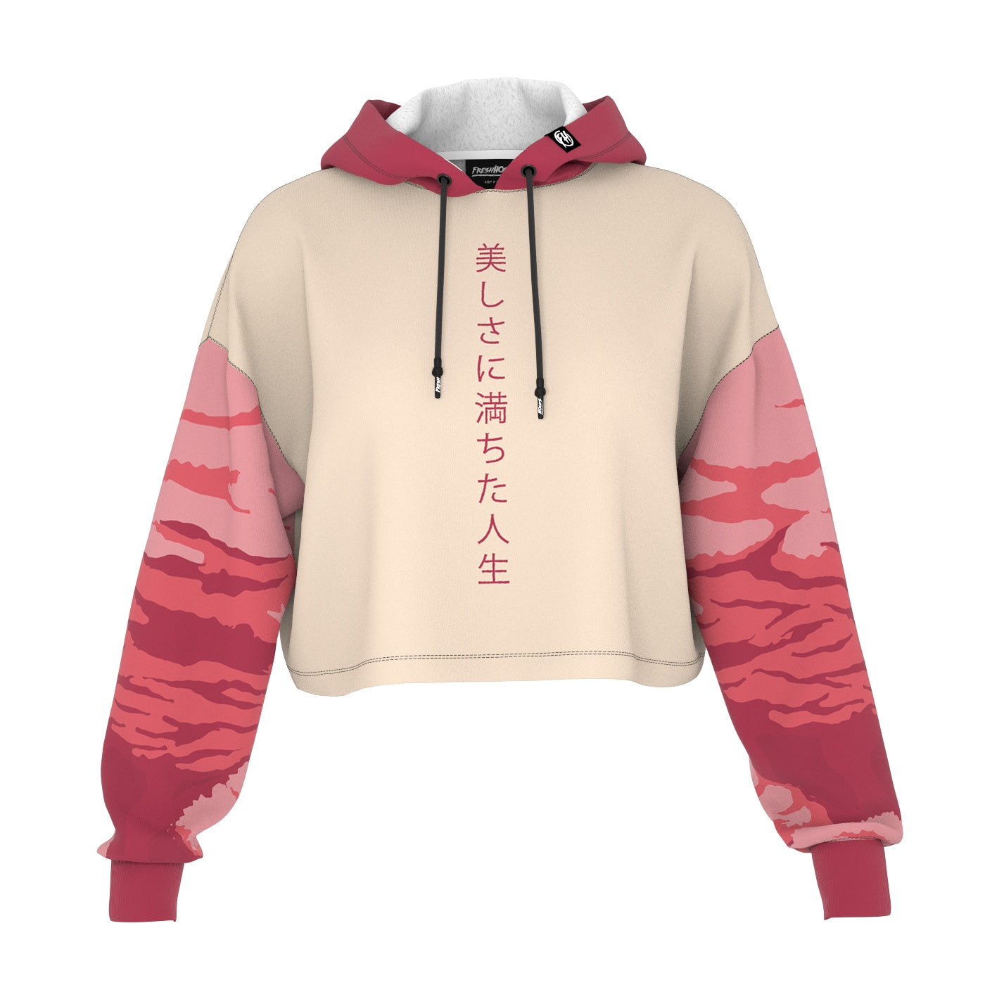 Sakura Blossom Cropped Hoodie