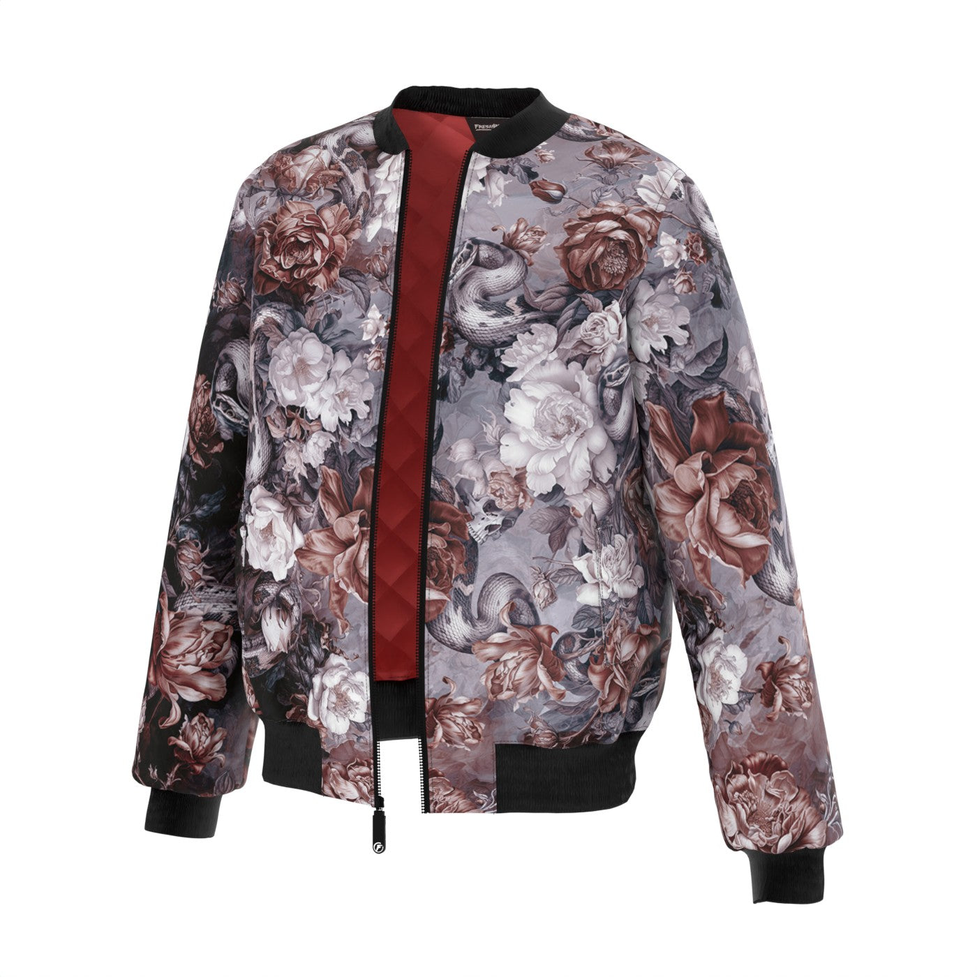 Skull Serpent Serenade Bomber Jacket