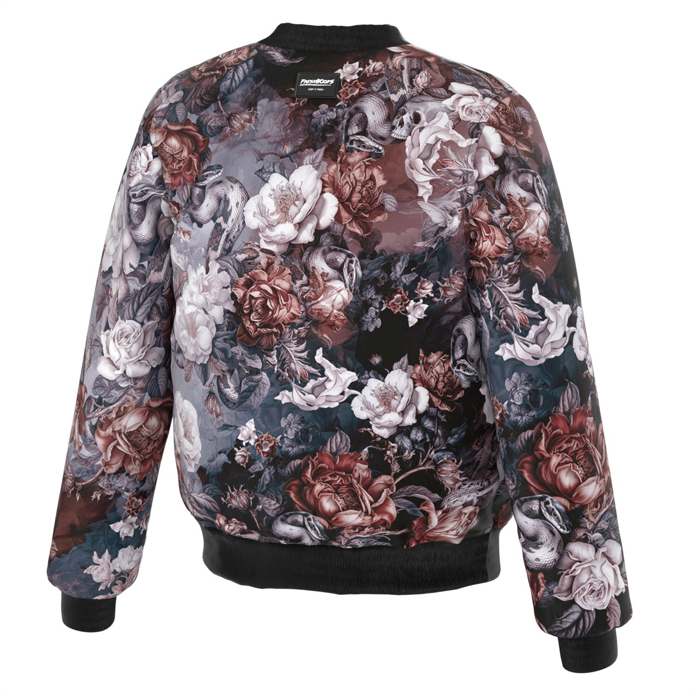 Skull Serpent Serenade Bomber Jacket