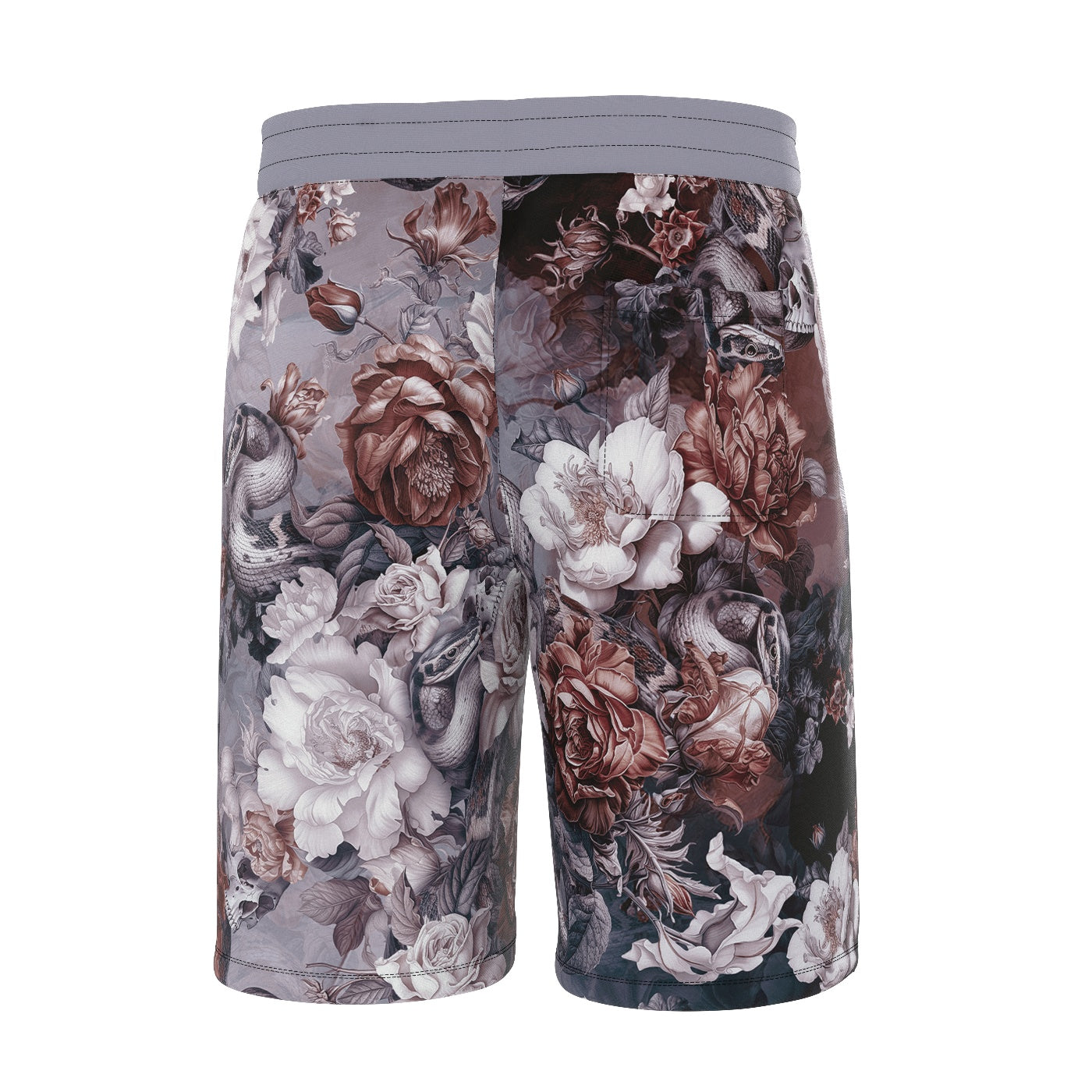 Skull Serpent Serenade Shorts