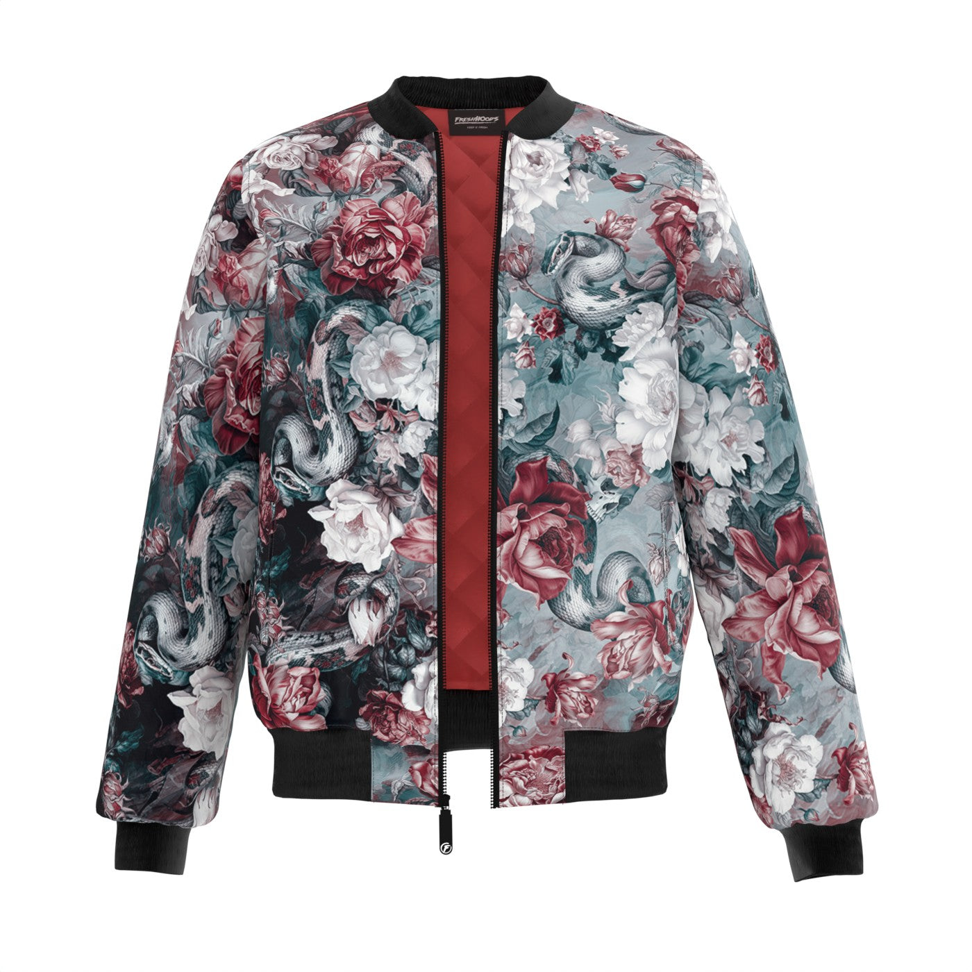 Skull Serpent Serenade V5 Bomber Jacket