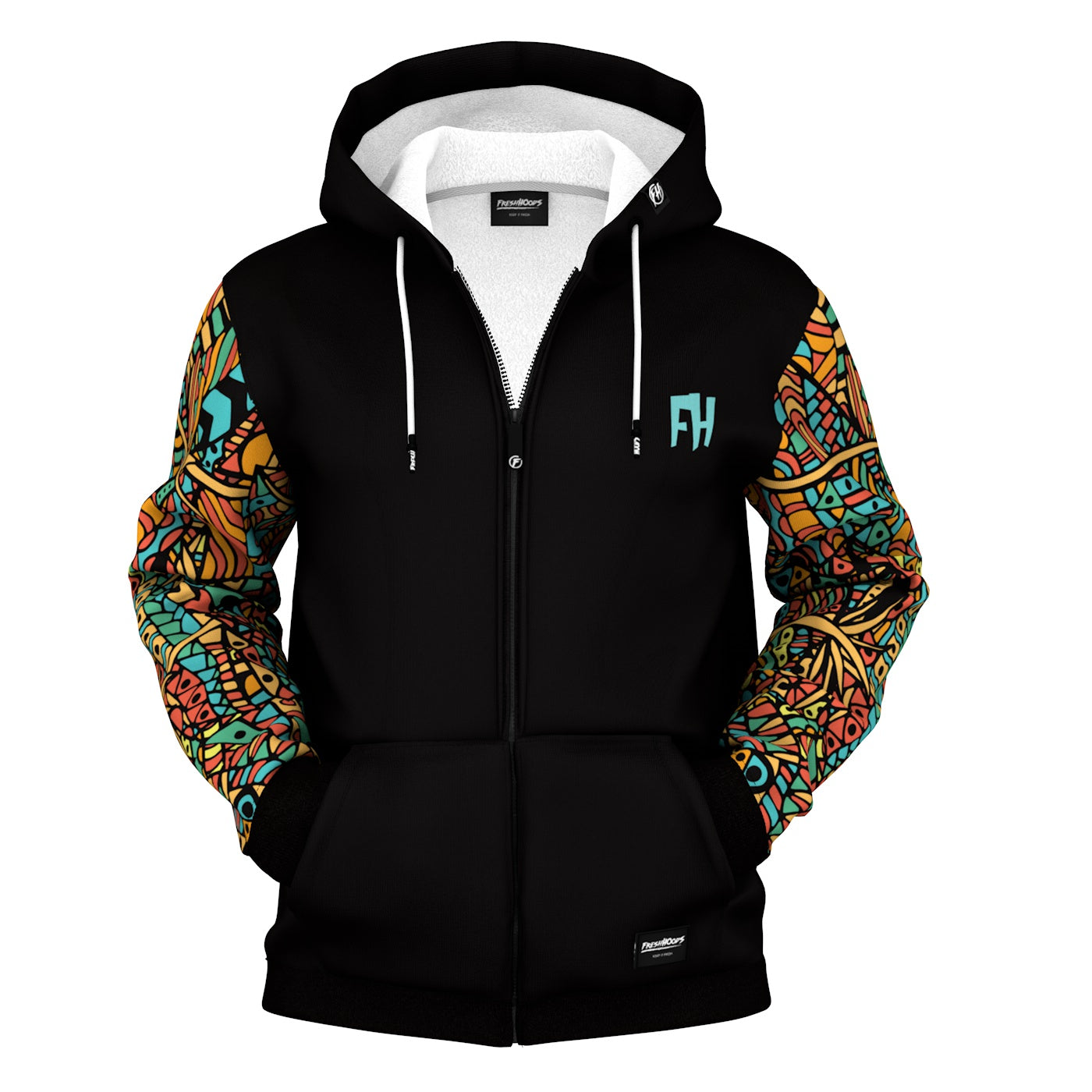 Artistical Zip Up Hoodie