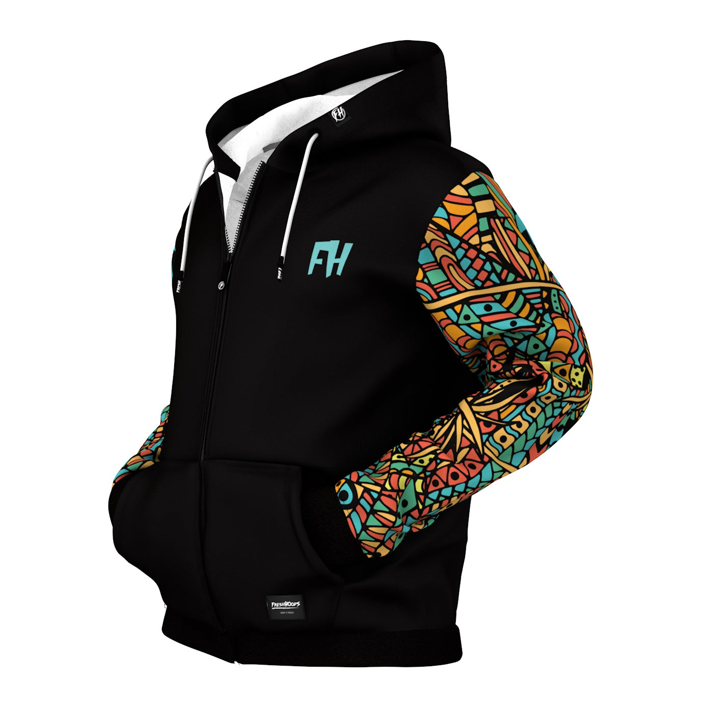 Artistical Zip Up Hoodie