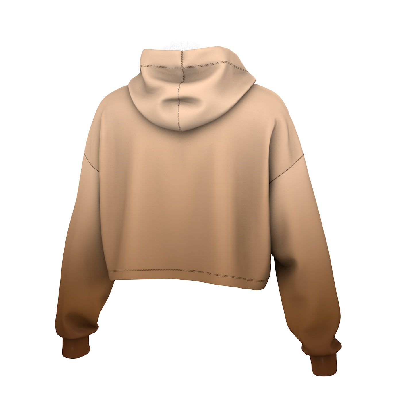 Brown Sugar Cropped Hoodie