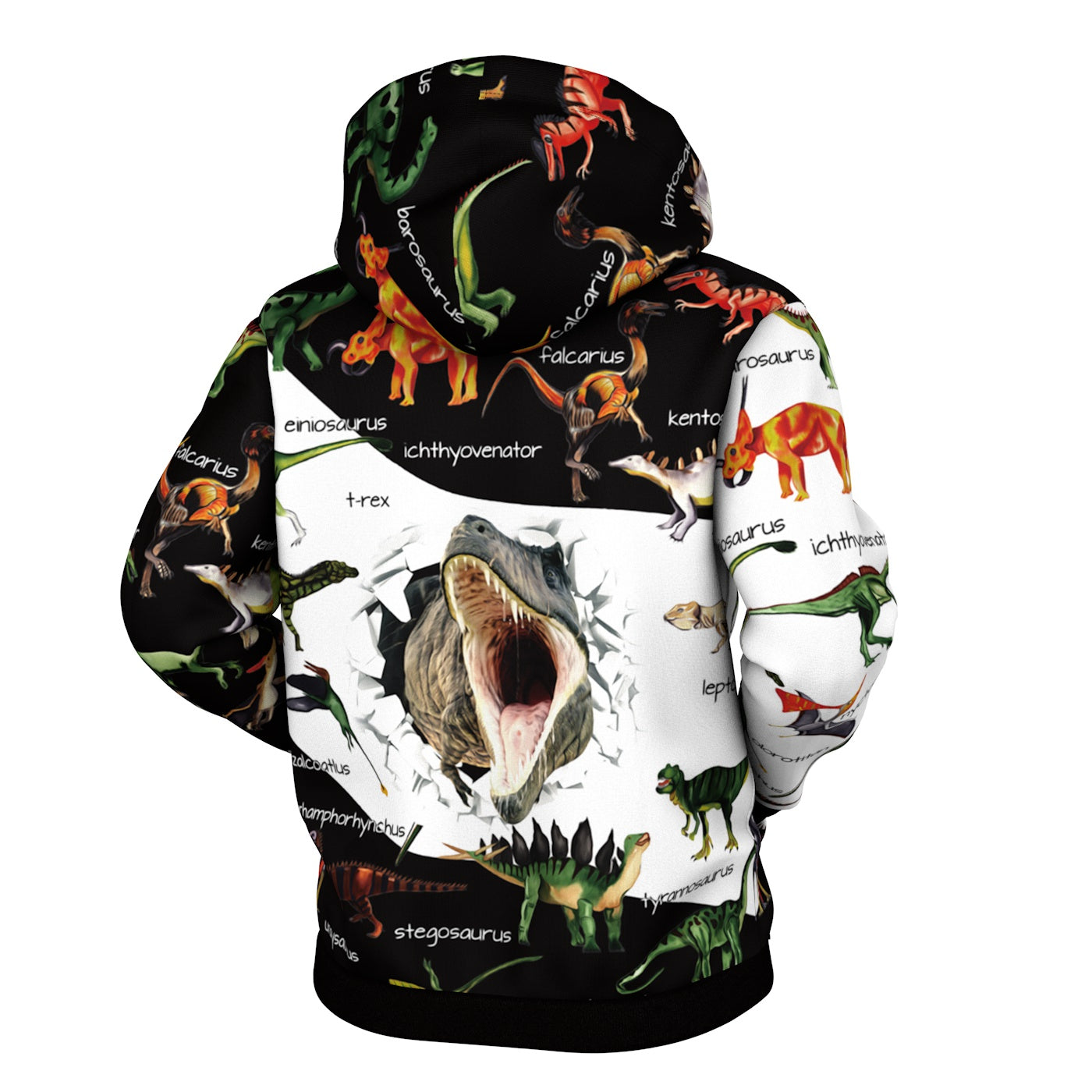 Dino Map Zip Up Hoodie