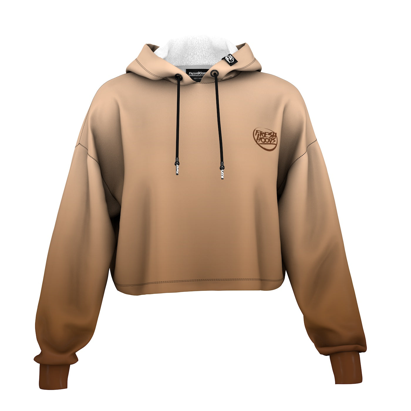 Brown Sugar Cropped Hoodie