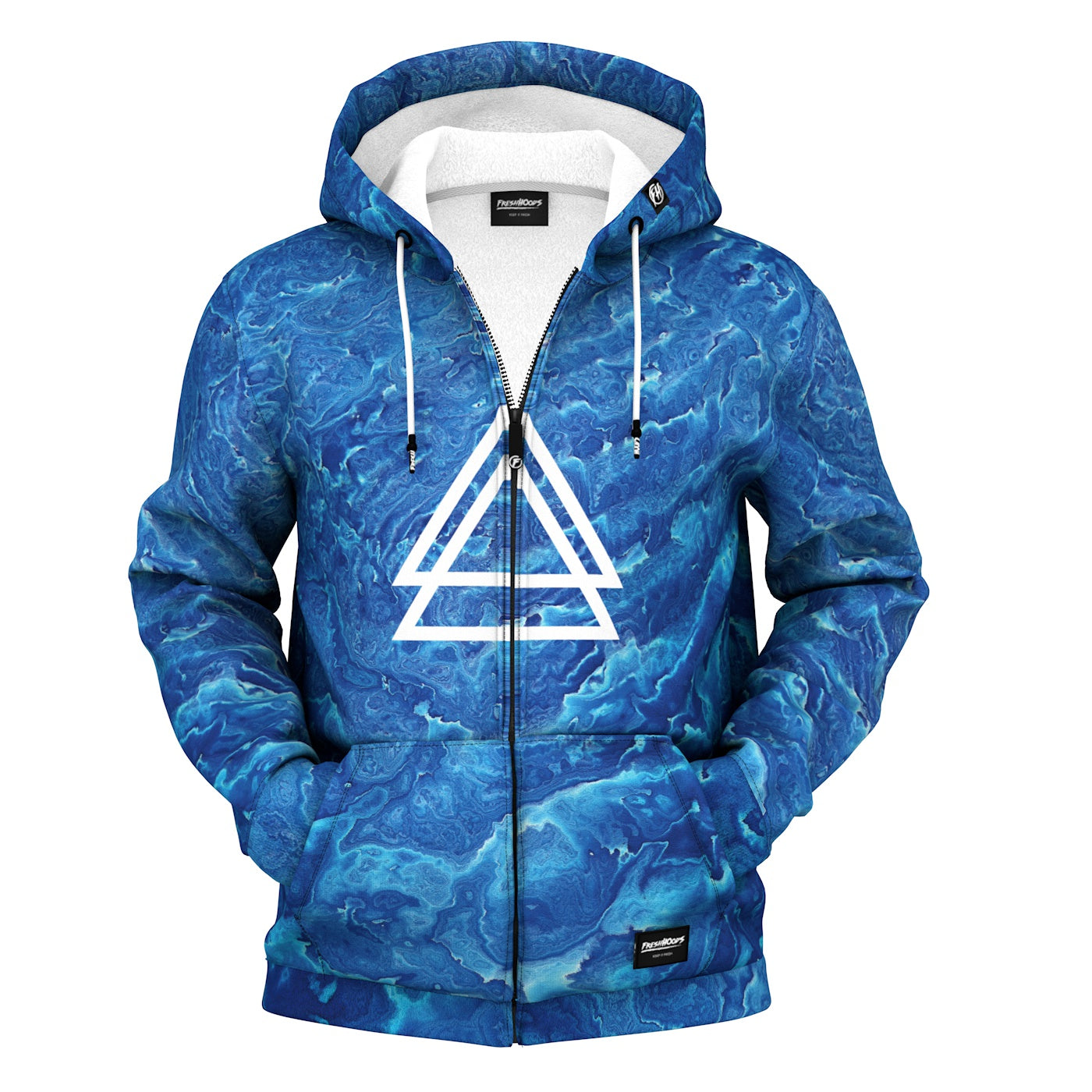 Ocean Zip Up Hoodie