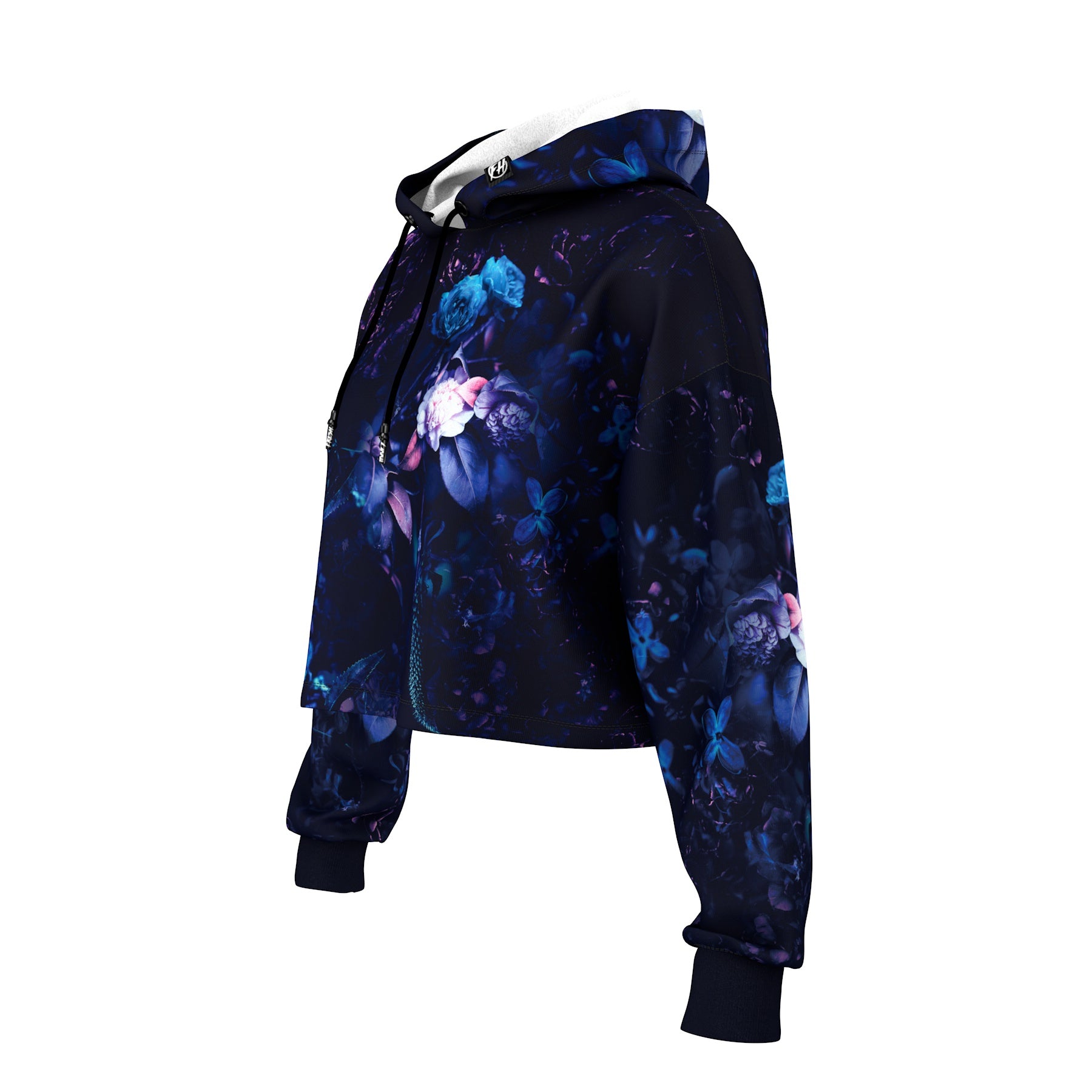 Ocean Plants Cropped Hoodie