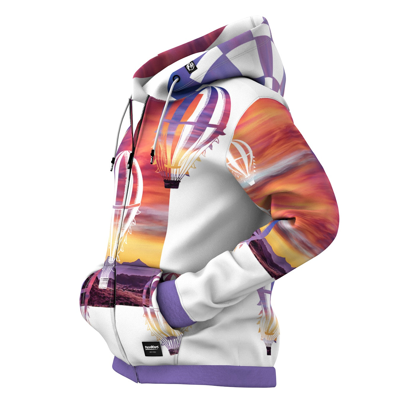 Balloon Wonderland Zip Up Hoodie