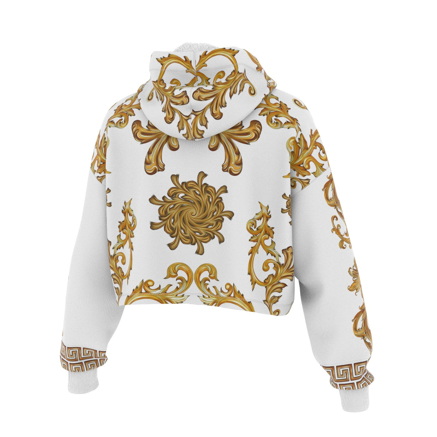 Baroque Cropped Hoodie