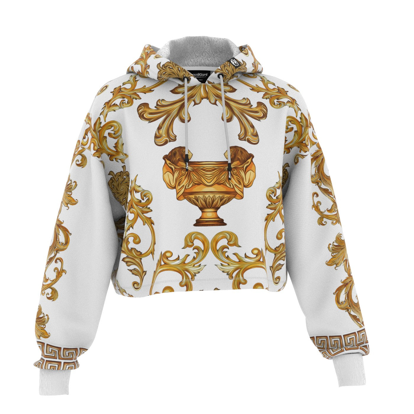 Baroque Cropped Hoodie