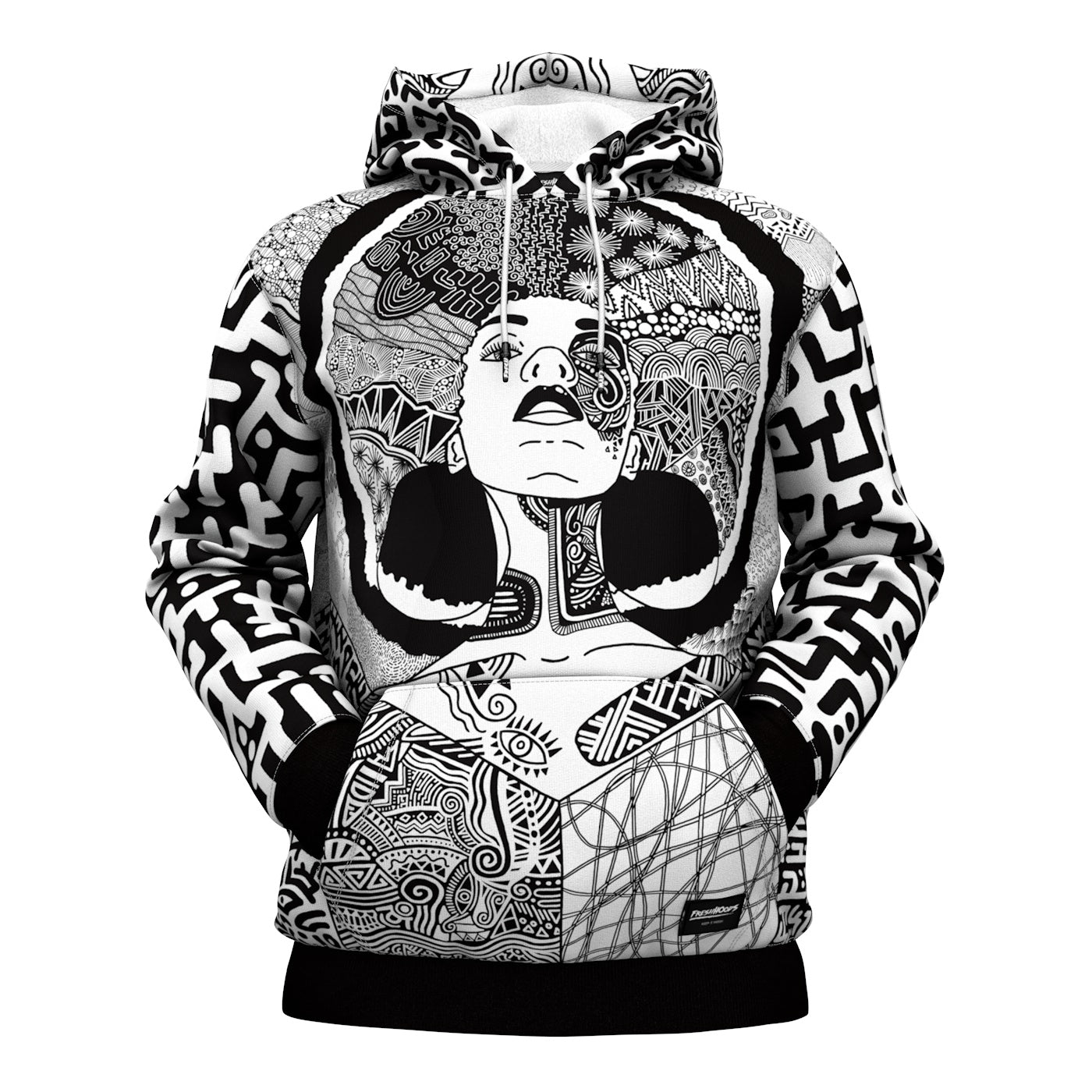 Black And White Beauty Hoodie