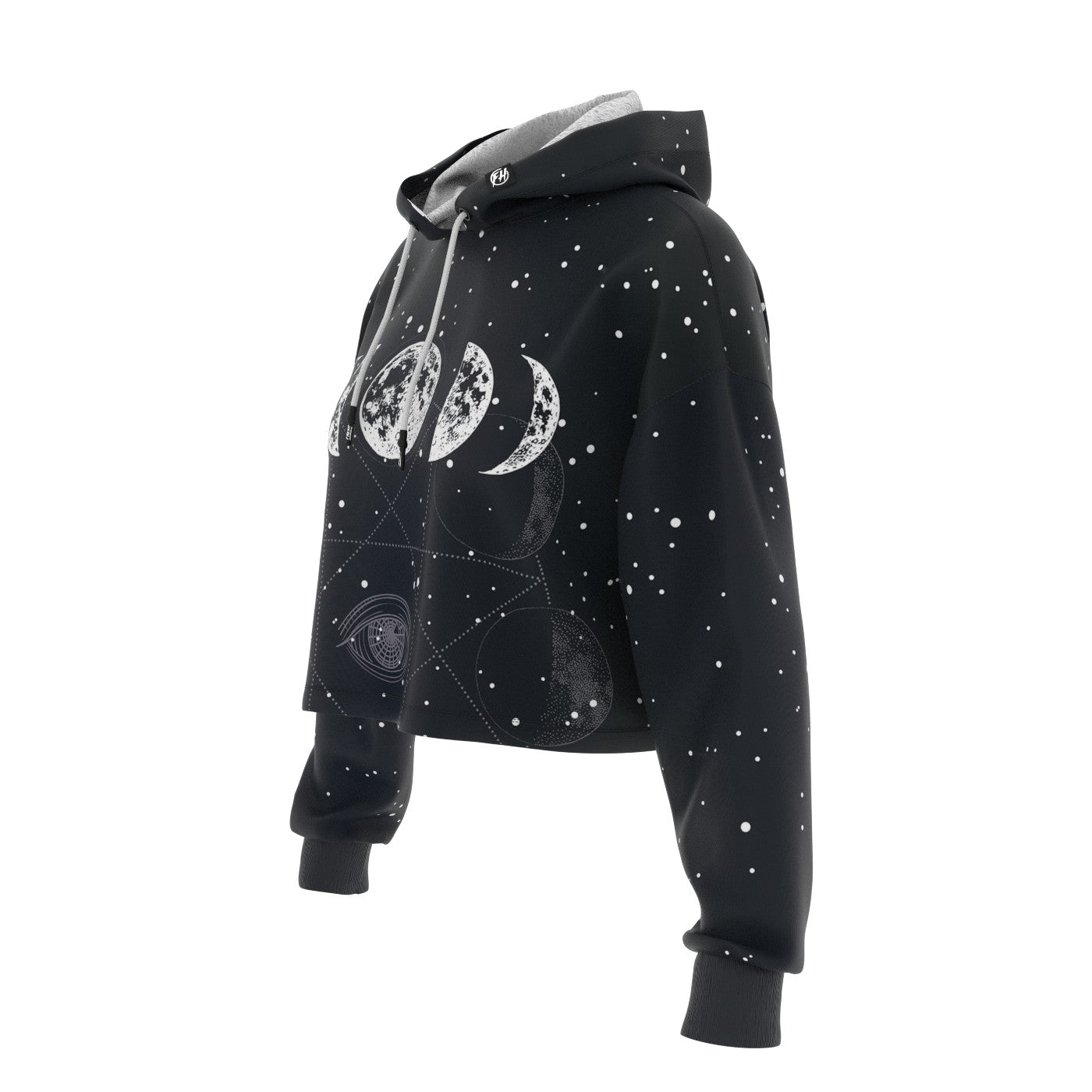 Blind Moon Cropped Hoodie