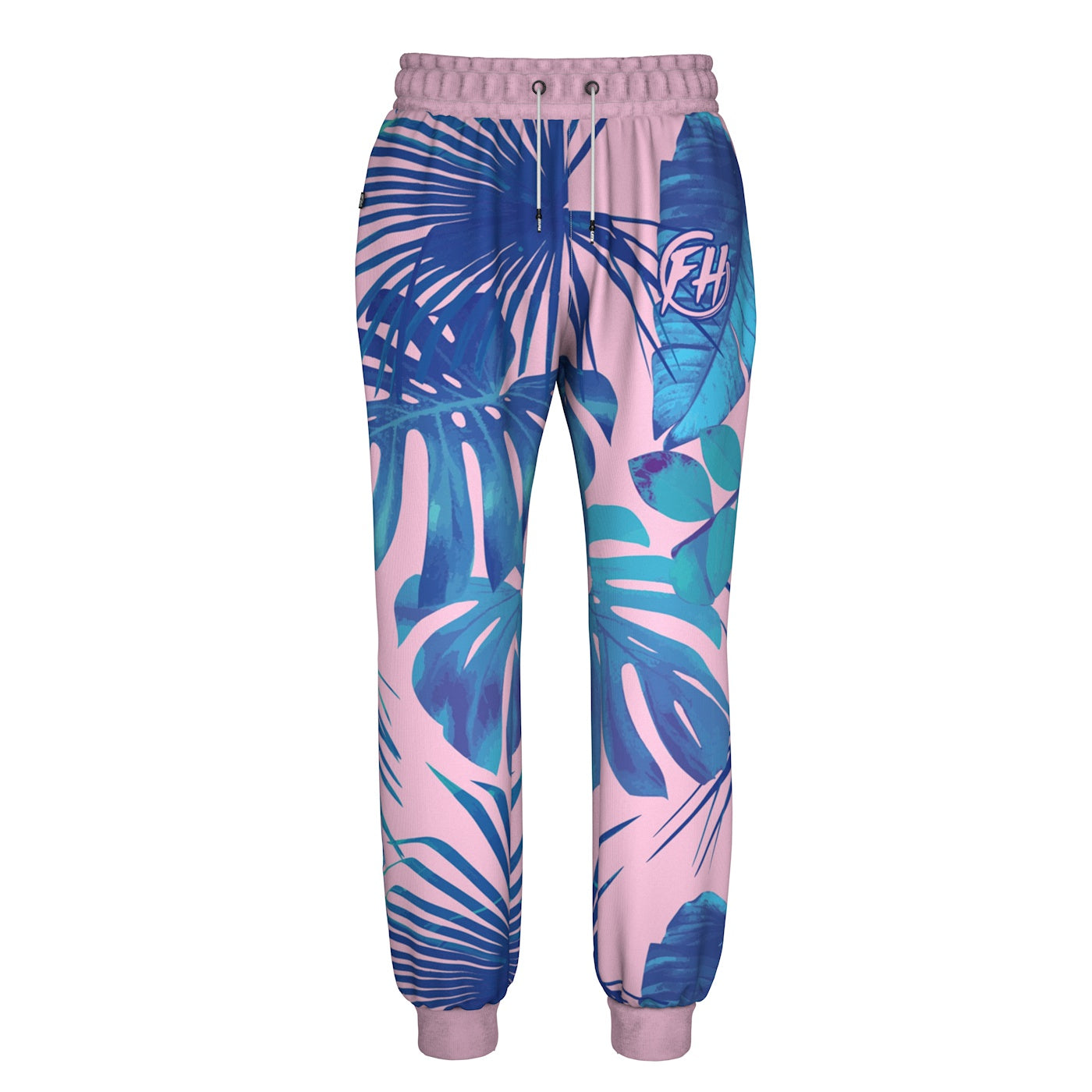 Blue Monstera Sweatpants