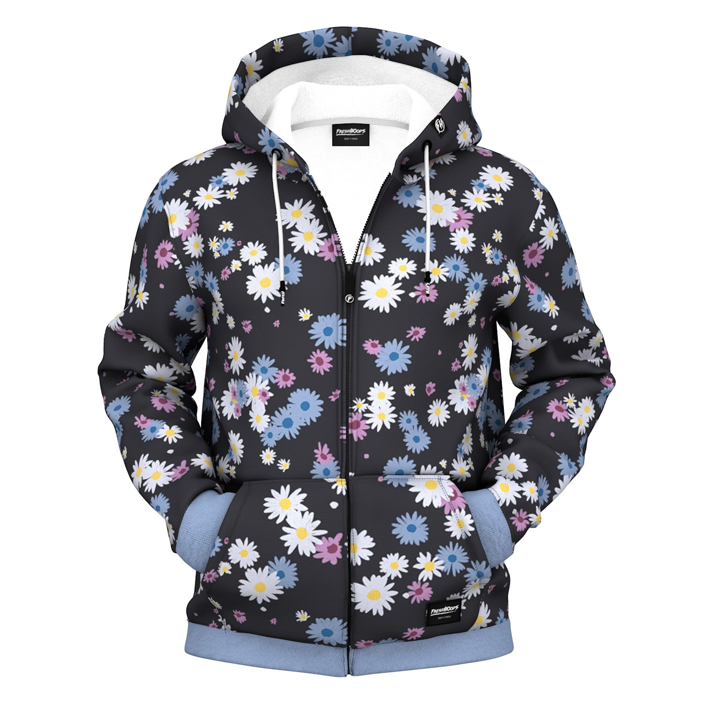 Daisy Heap Zip Up Hoodie