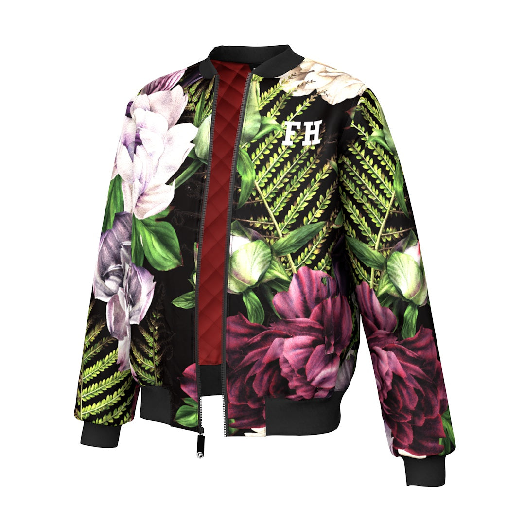 Evening Bouquet Bomber Jacket