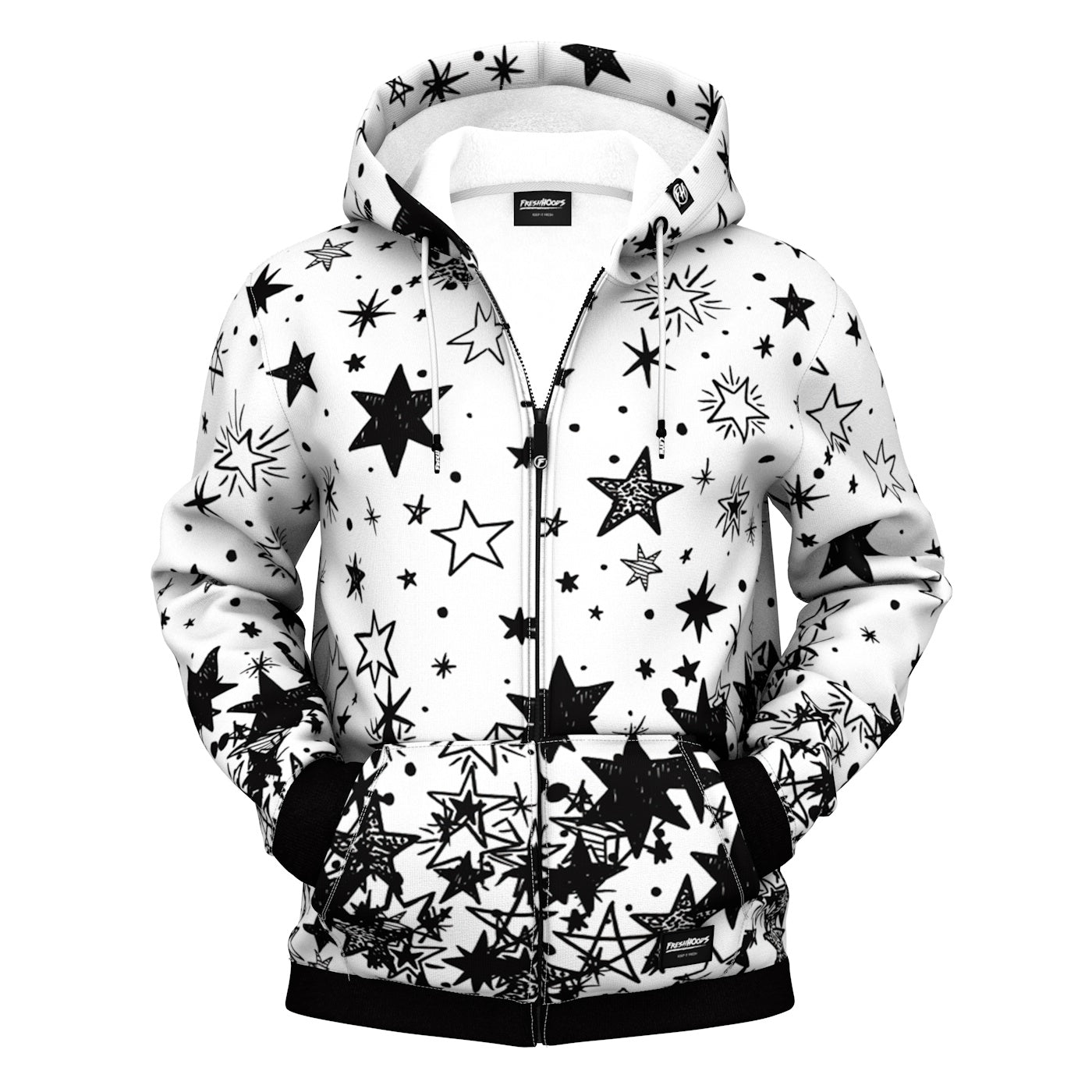 Falling Star Zip Up Hoodie