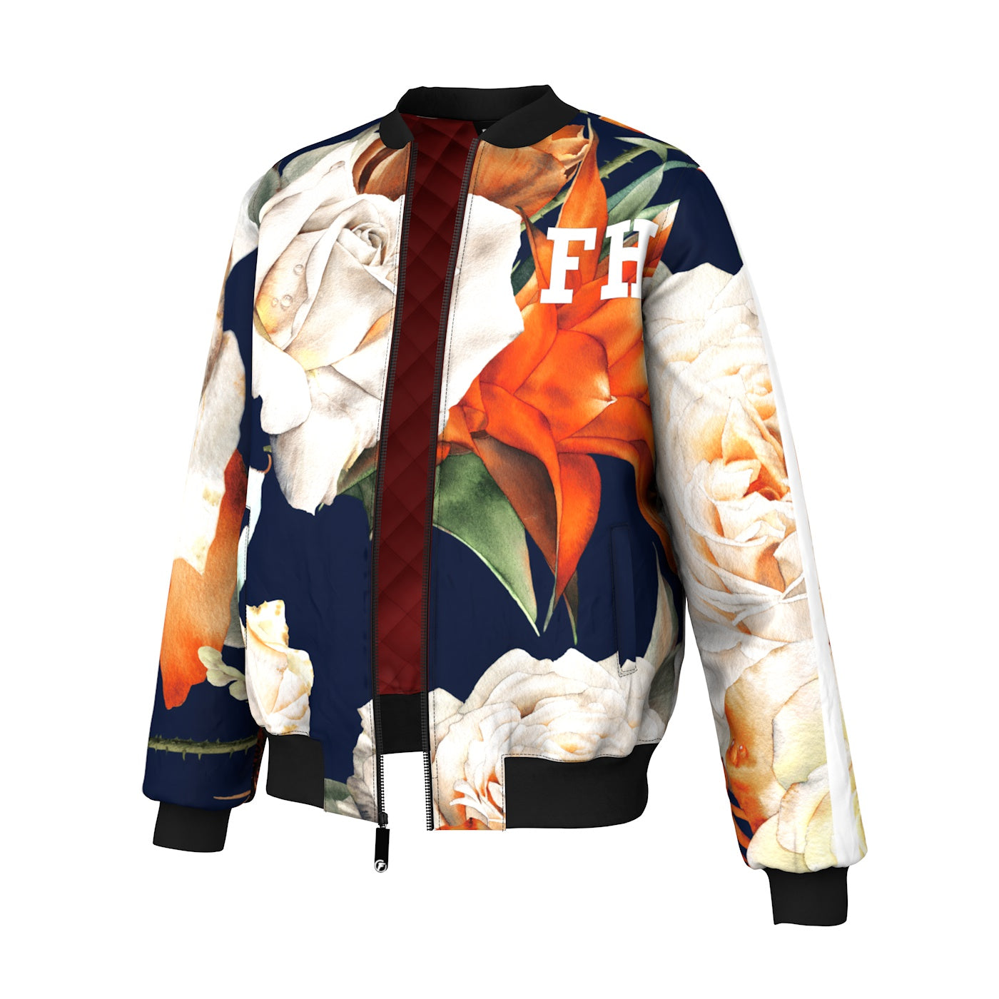 Rose Blossom Bomber Jacket