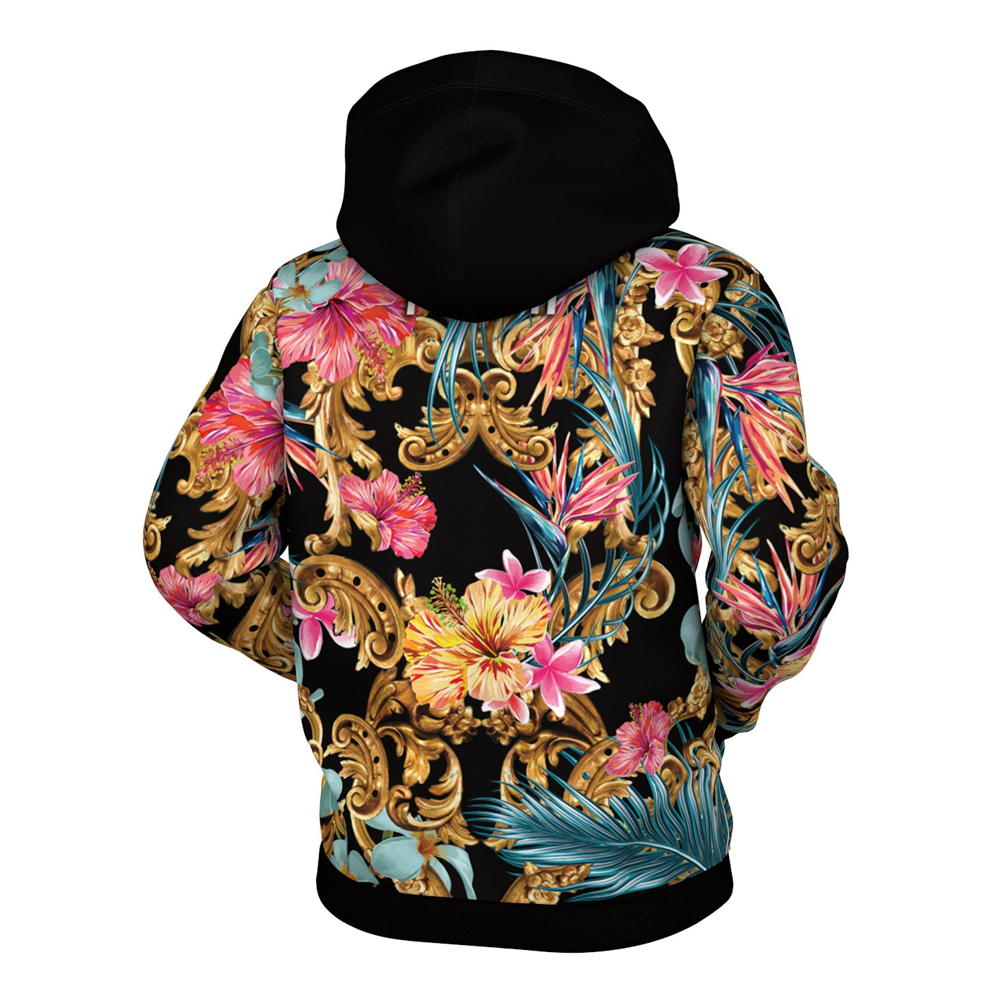 Hidden Hibiscus Zip Up Hoodie