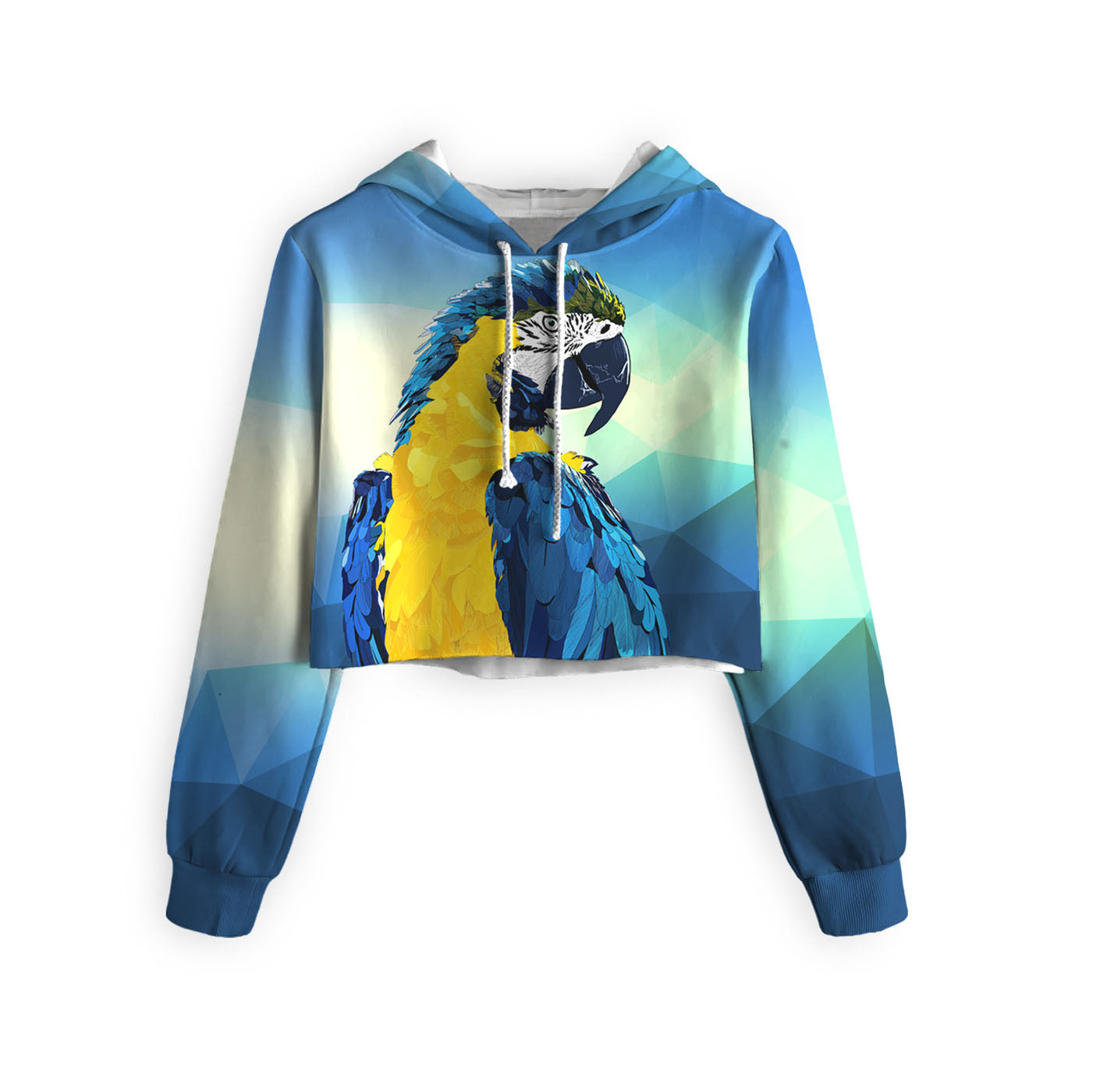 Macaw Cropped Hoodie