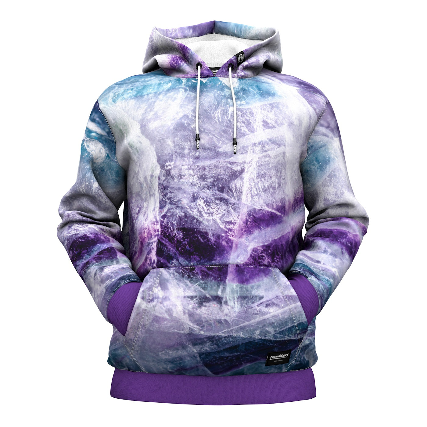 Mineral Stone Fluorite Crystal Hoodie