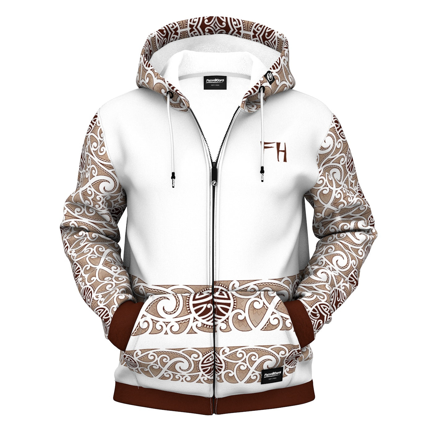 Maori Zip Up Hoodie