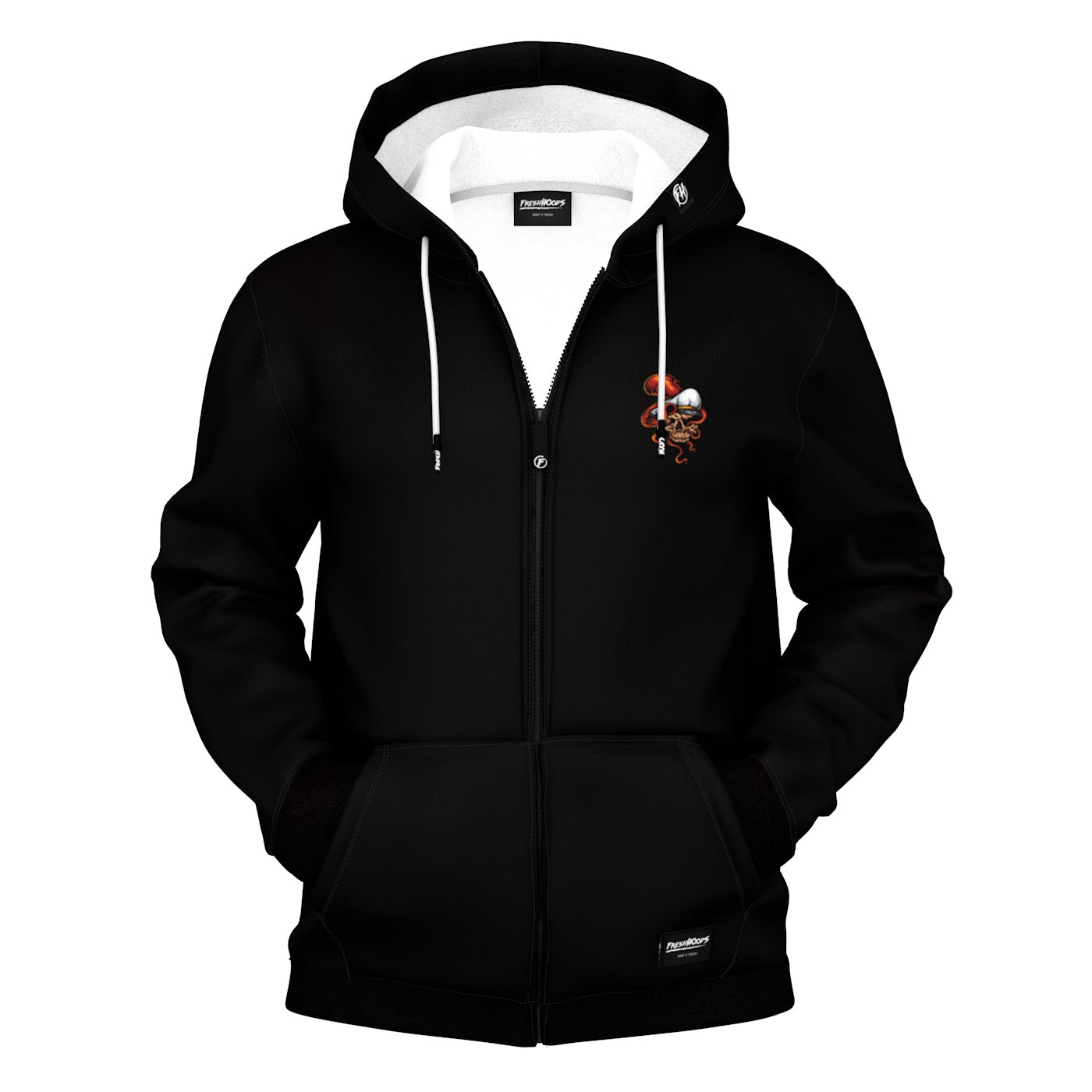 Octoskull Zip Up Hoodie