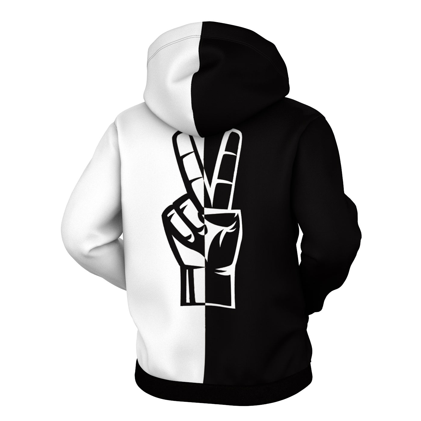 Peace Sign Zip Up Hoodie