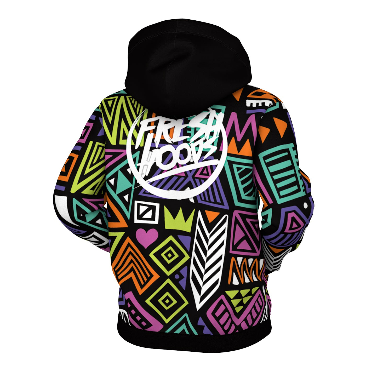 Polygon Tribes Zip Up Hoodie