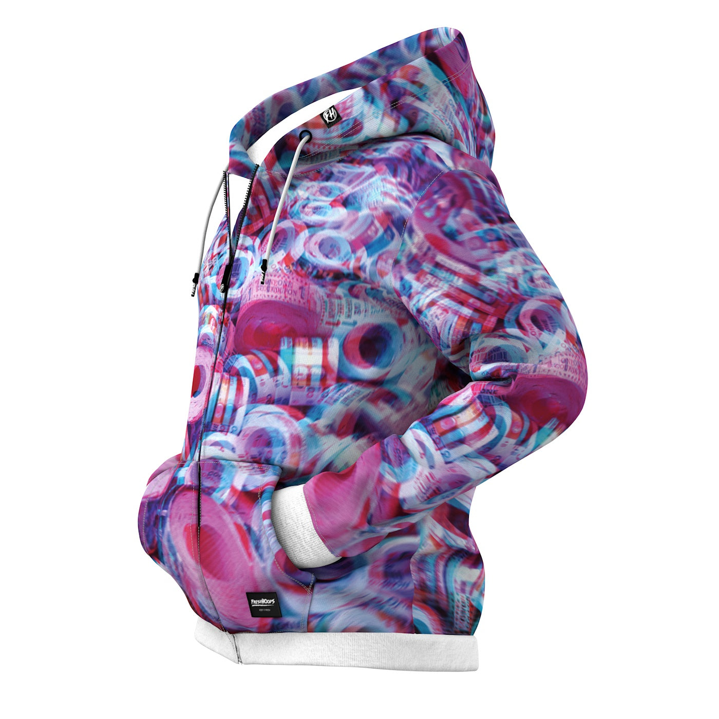 Psychedelic Zip Up Hoodie