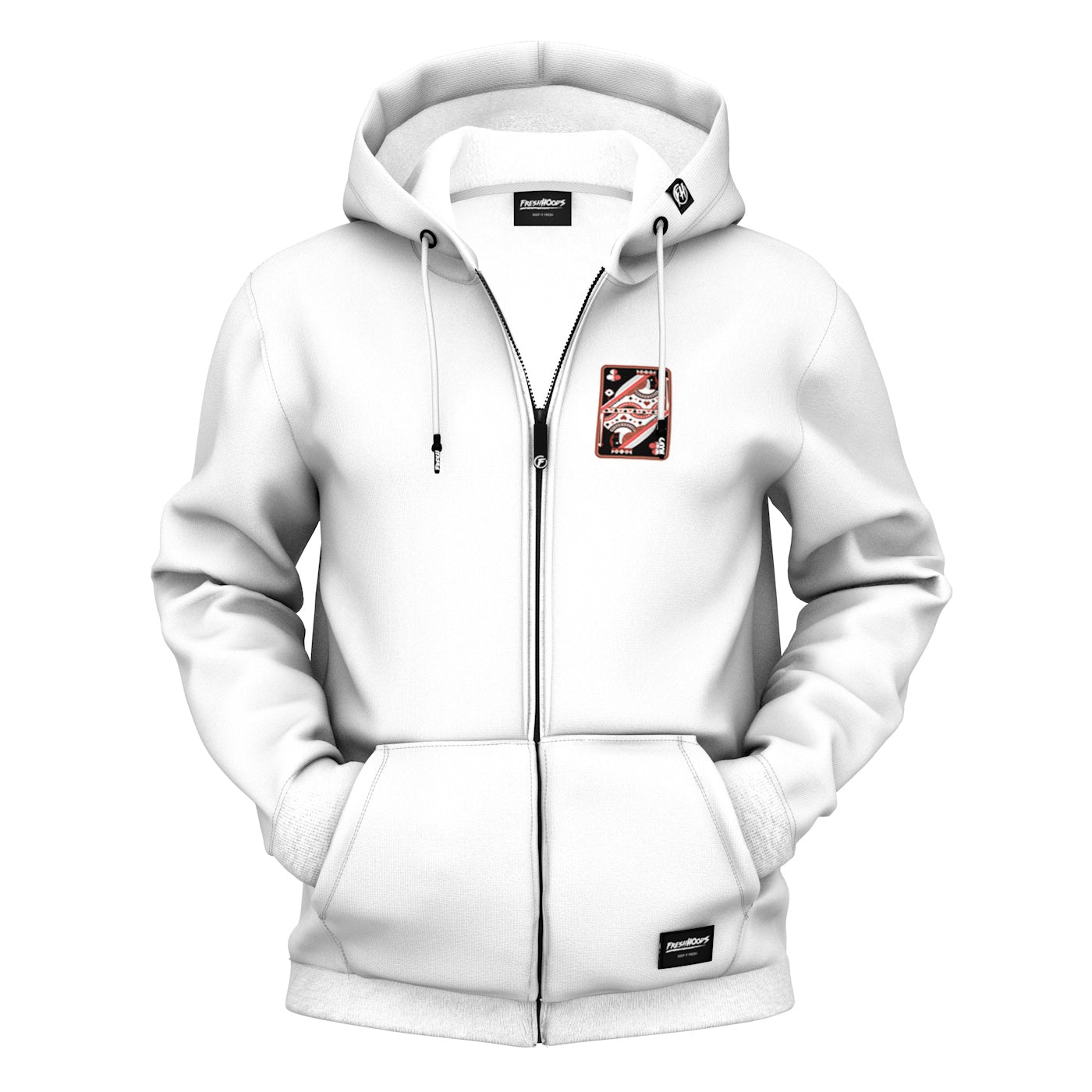 Queen Style 3 Zip Up Hoodie