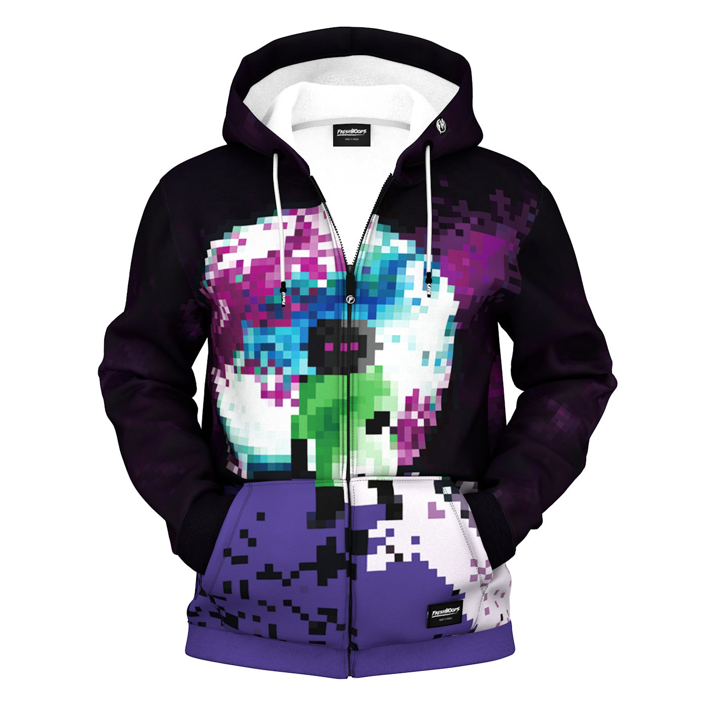 Space Bit Zip Up Hoodie