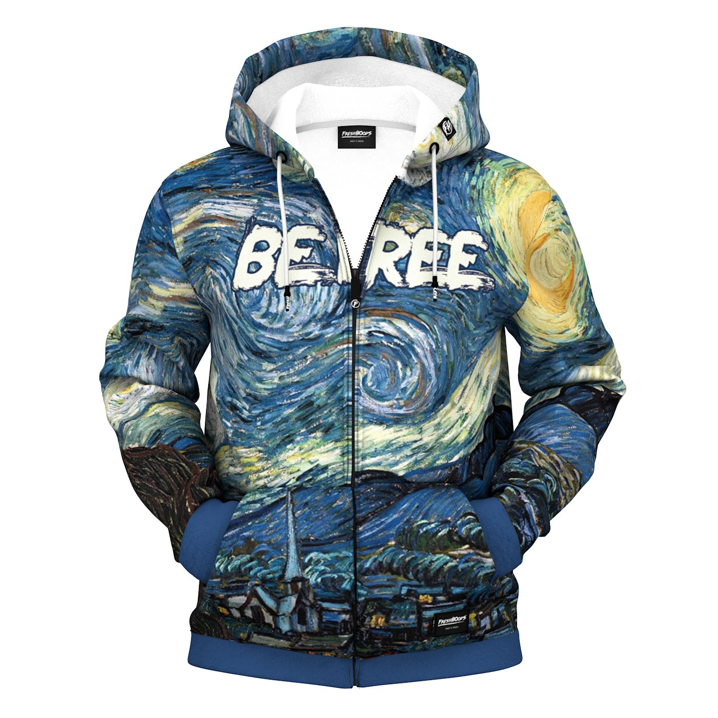 Starry Night Zip Up Hoodie