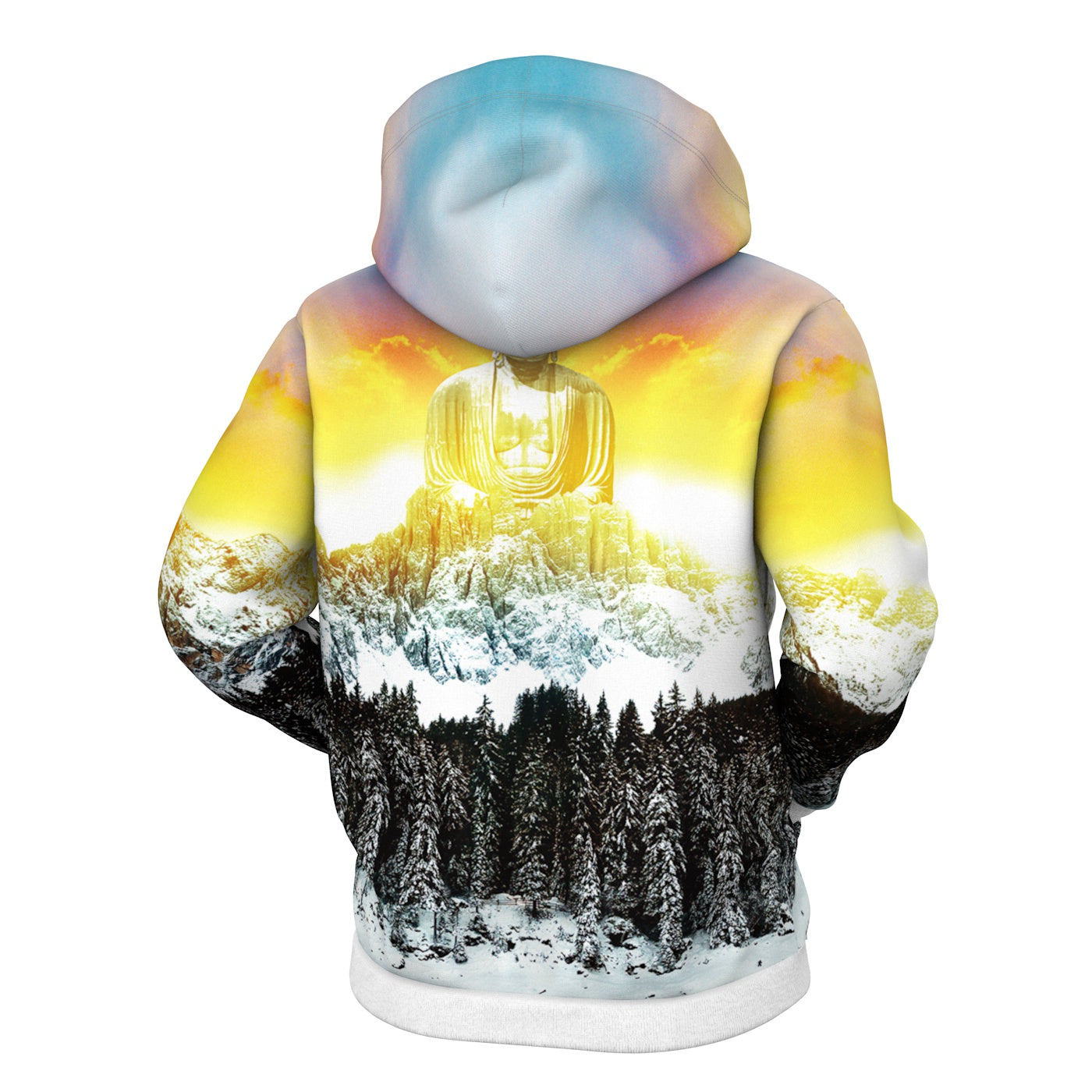 Sunrise Buddha Zip Up Hoodie