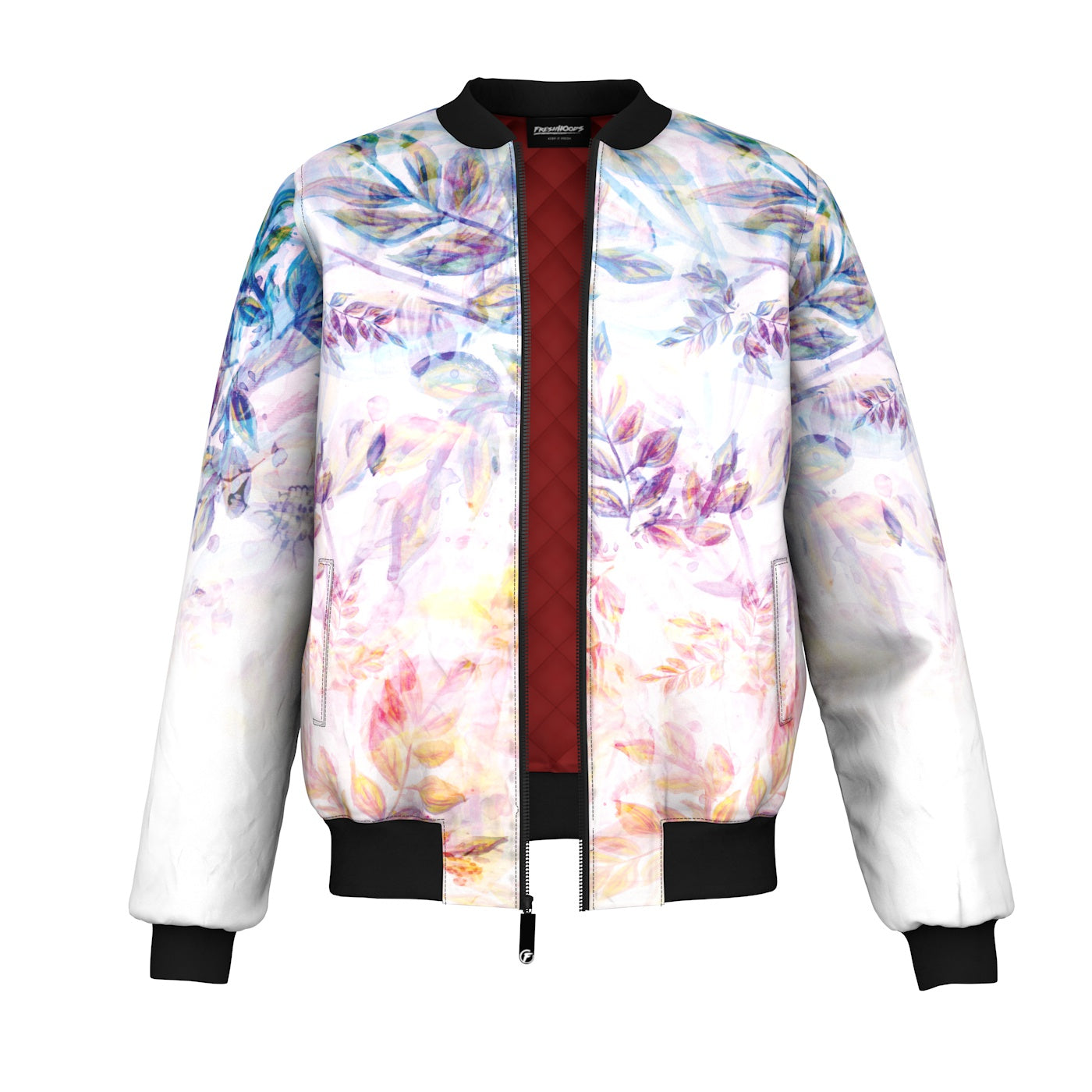 Sunset Bloom Bomber Jacket