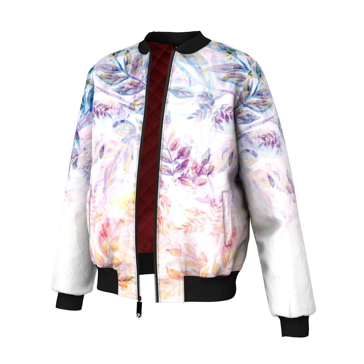 Sunset Bloom Bomber Jacket