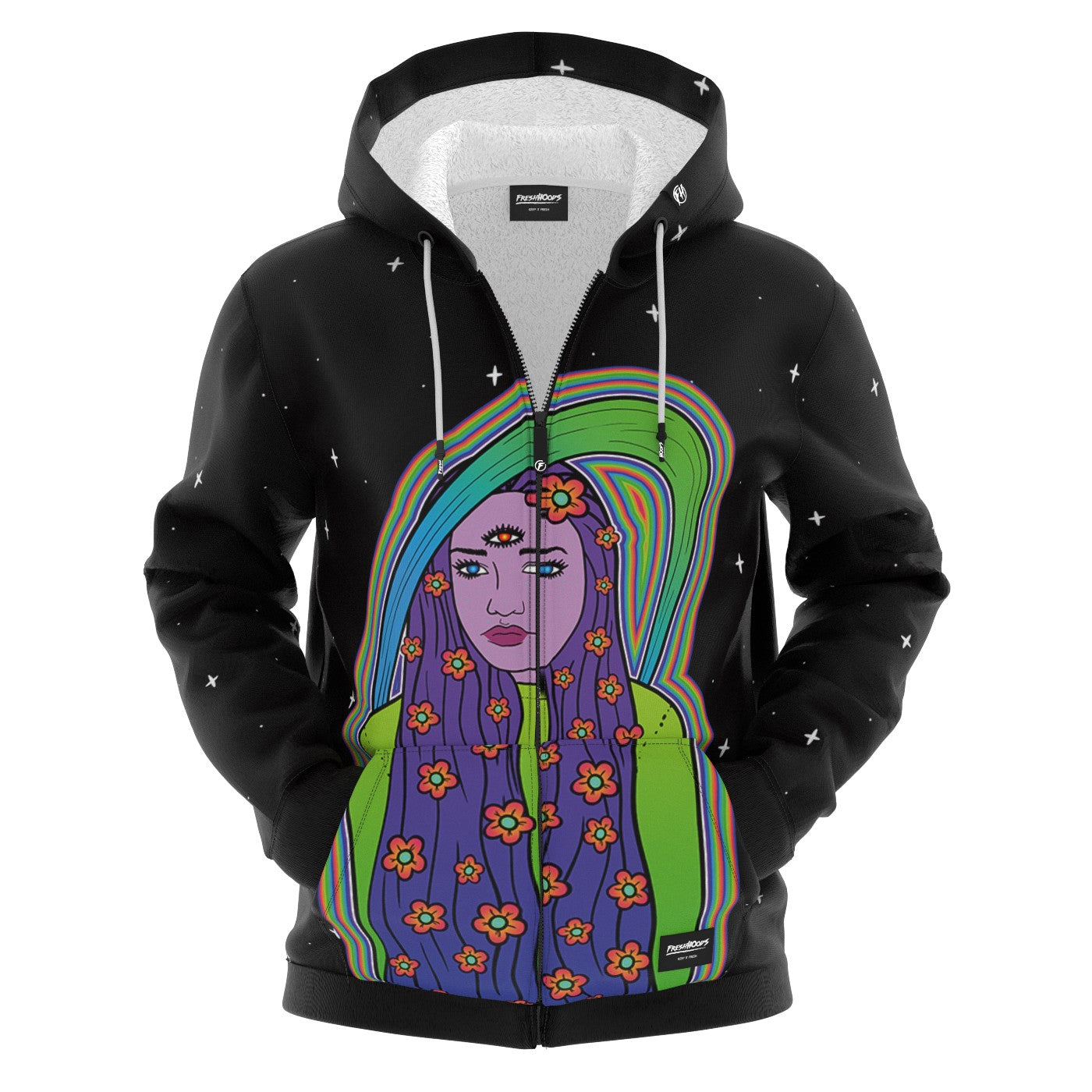 Time Travel Zip Up Hoodie