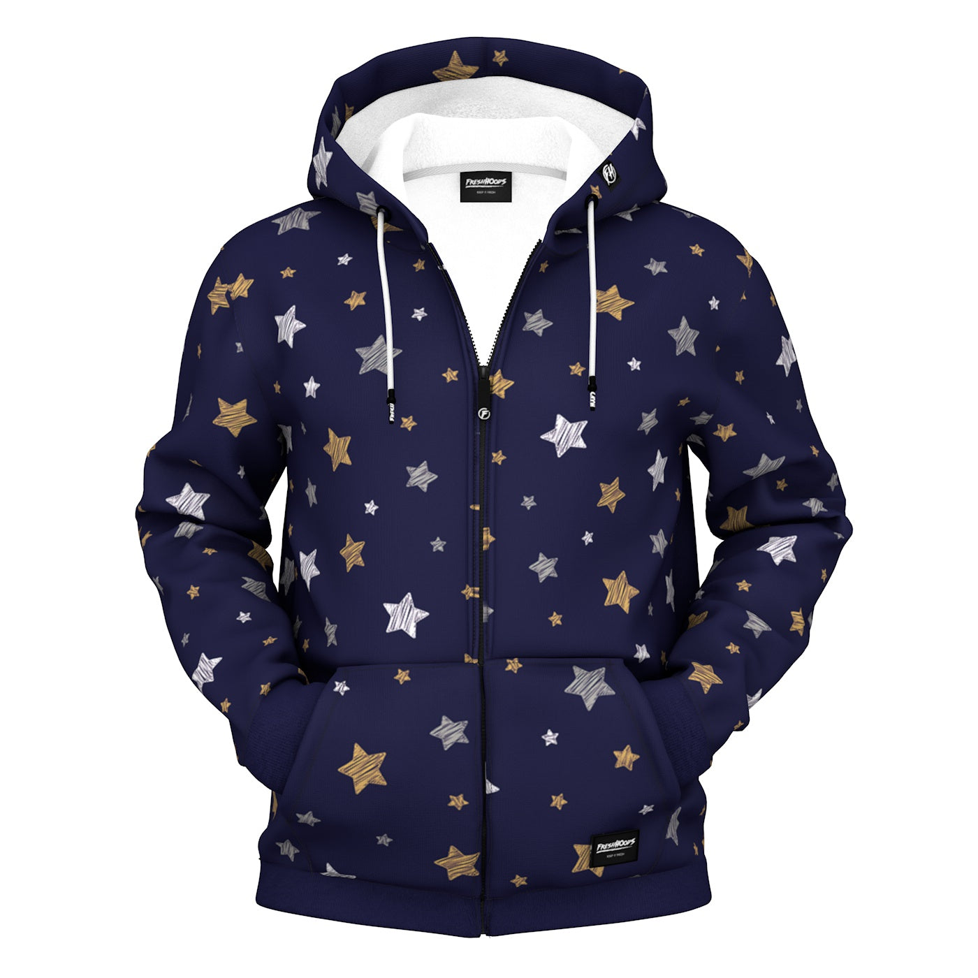 Tiny Star Zip Up Hoodie