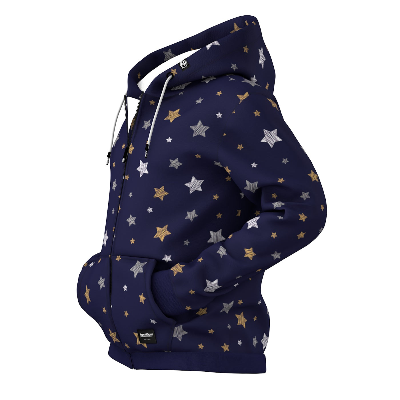 Tiny Star Zip Up Hoodie