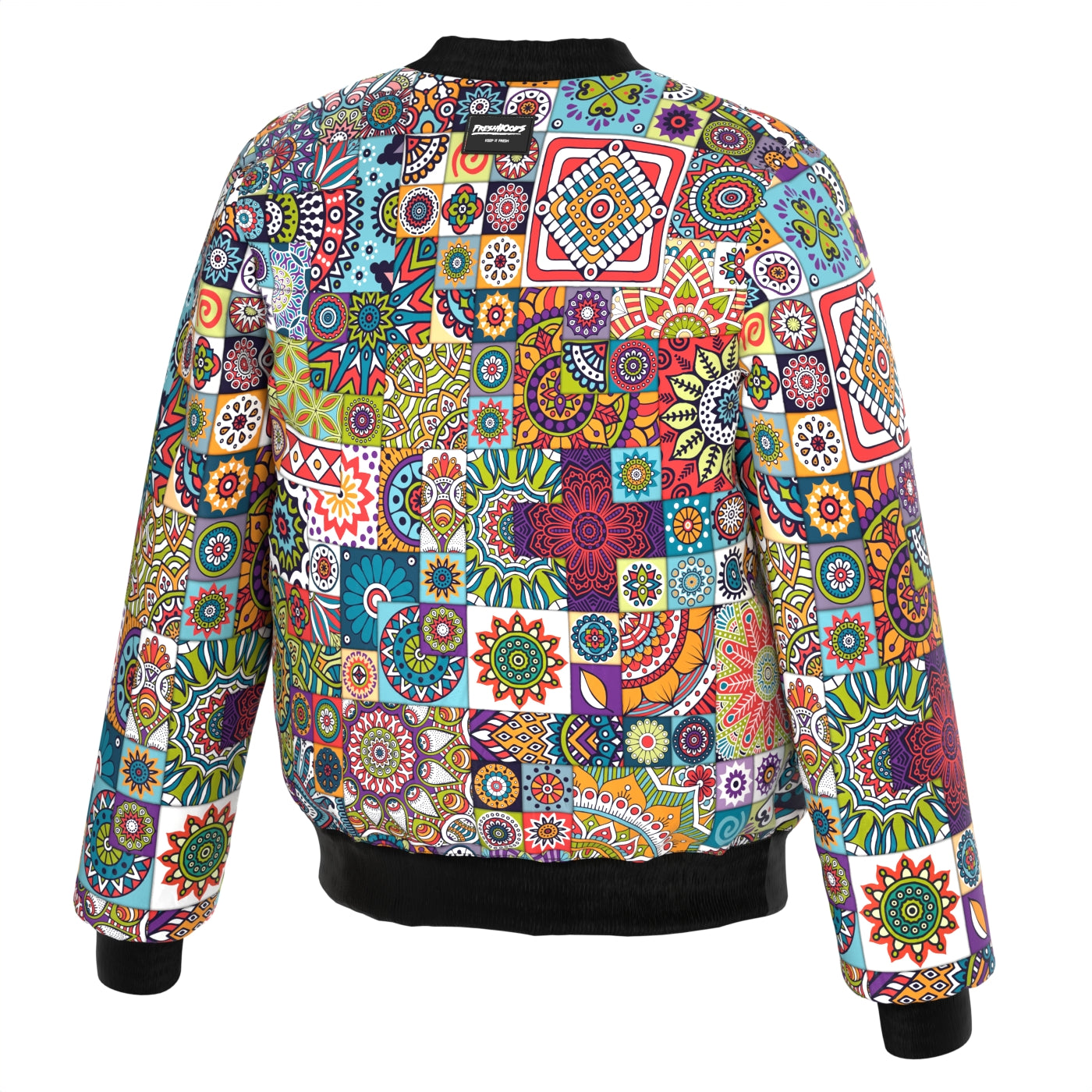 Tribal Mosaic Bomber Jacket