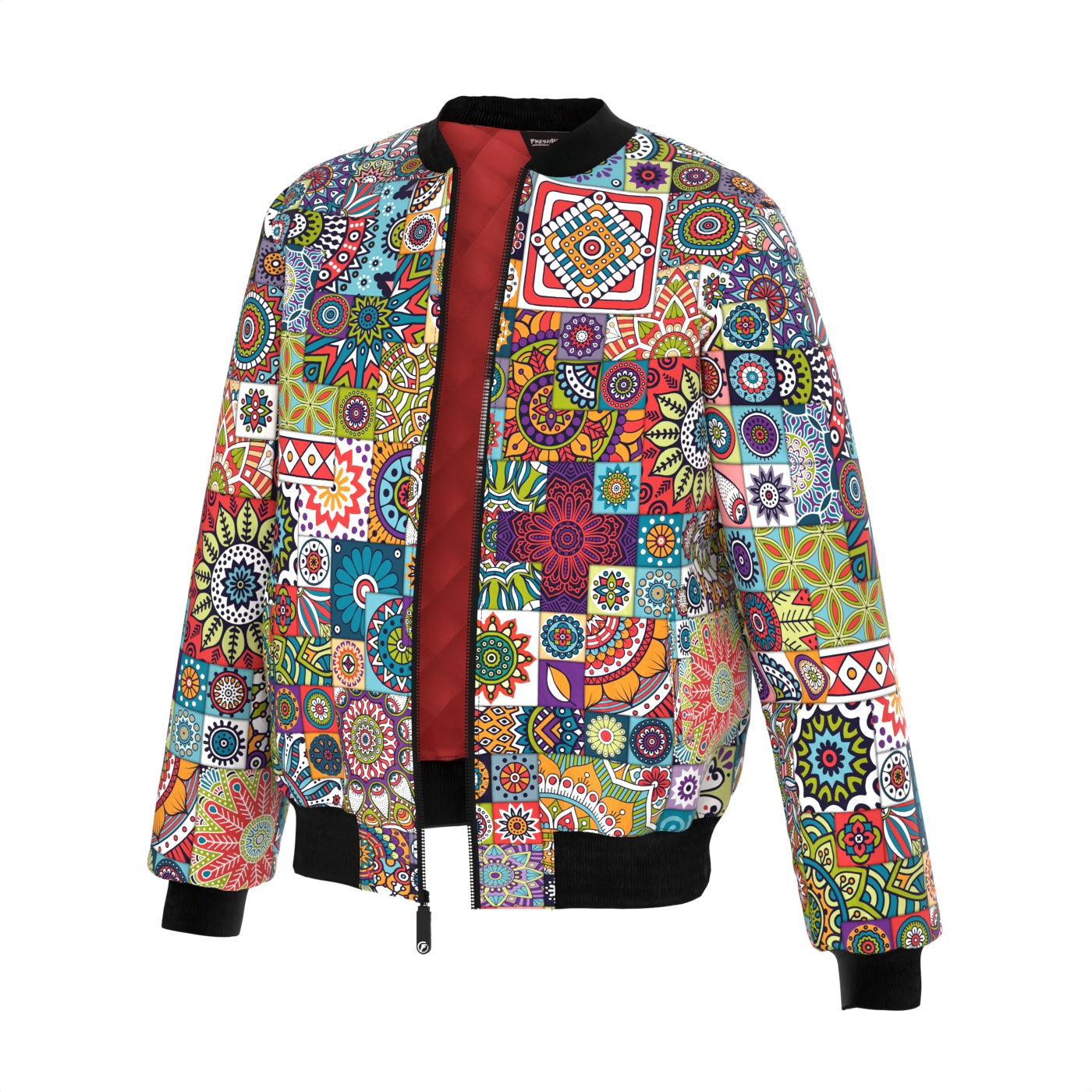 Tribal Mosaic Bomber Jacket