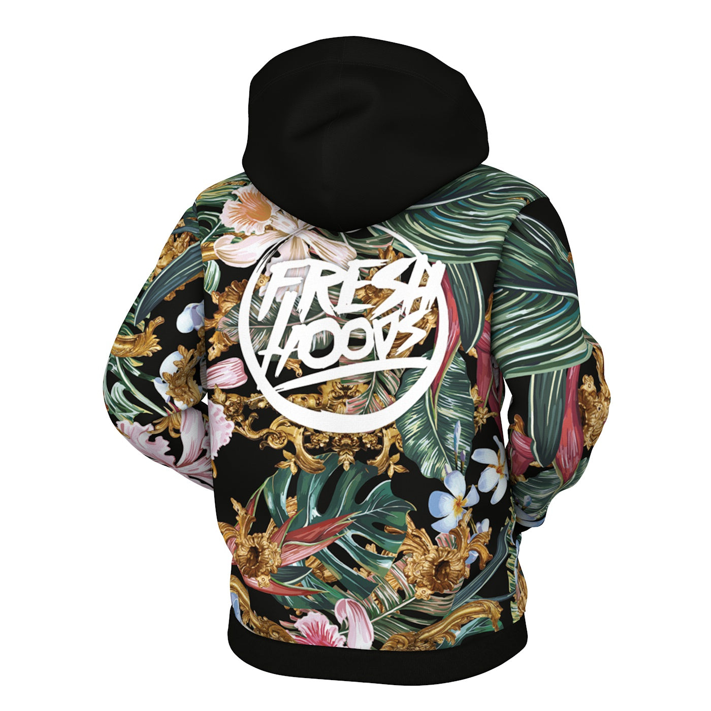 Tropical Baroque Zip Up Hoodie