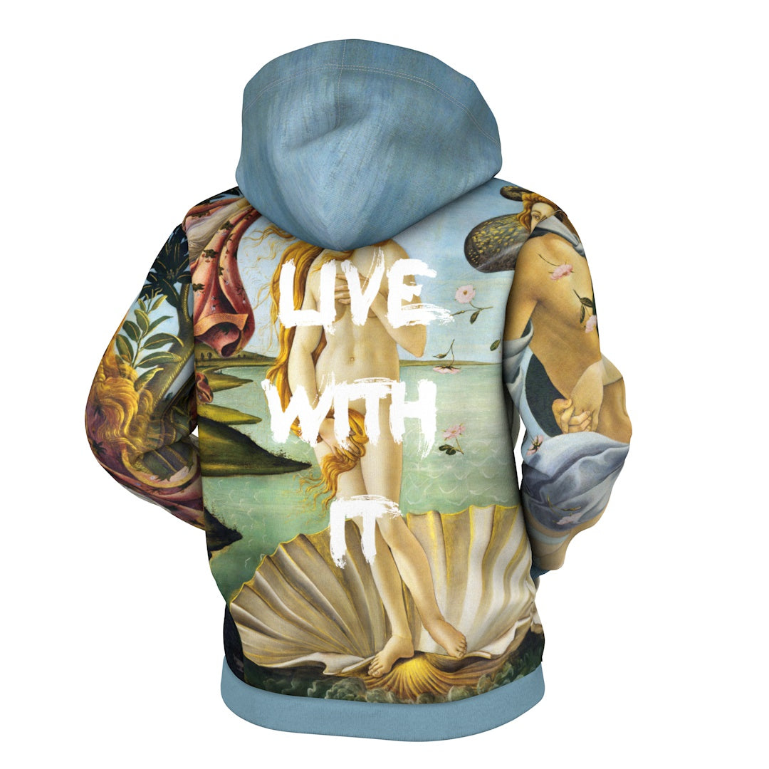 Birth Of Venus Zip Up Hoodie