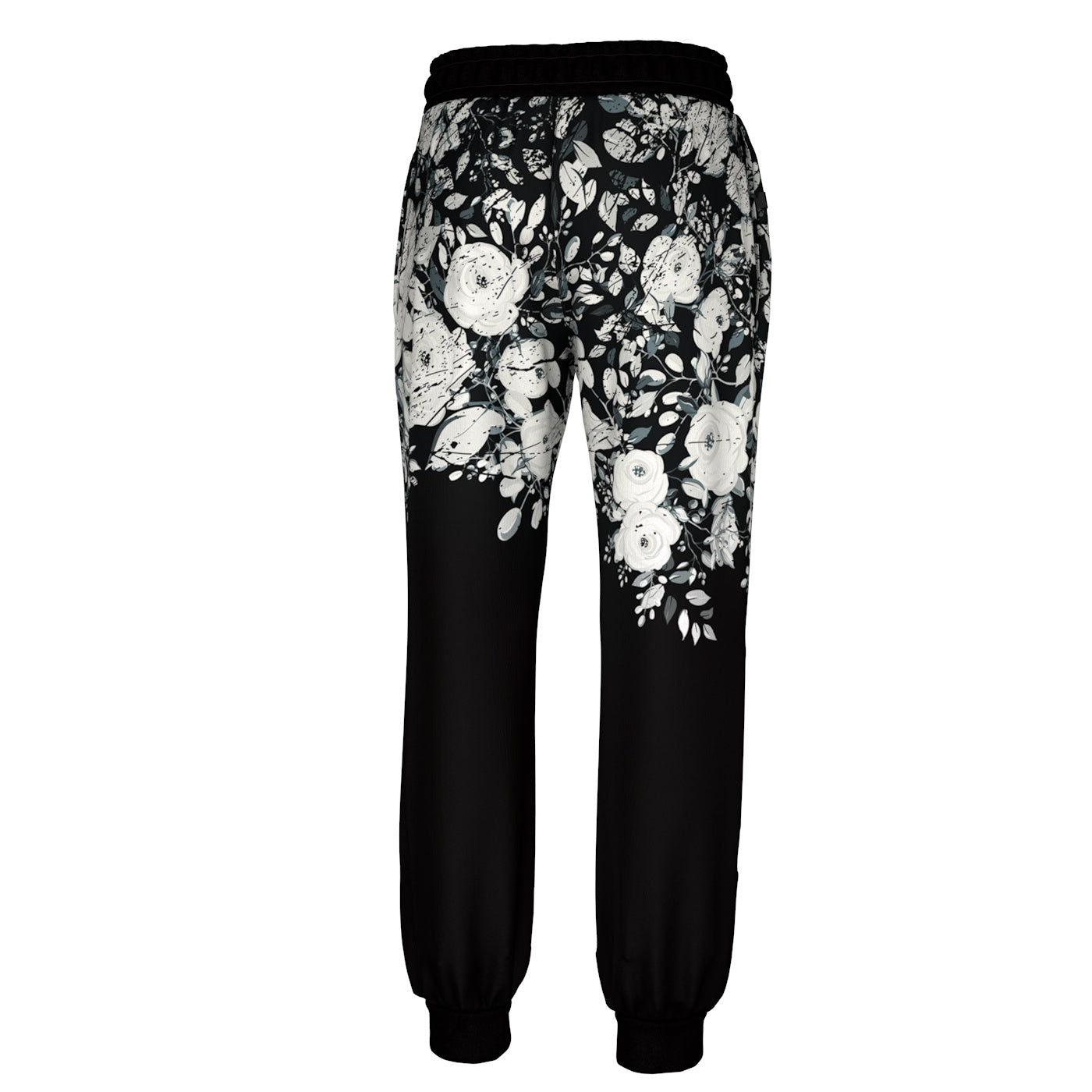 White Rose Blossom Sweatpants